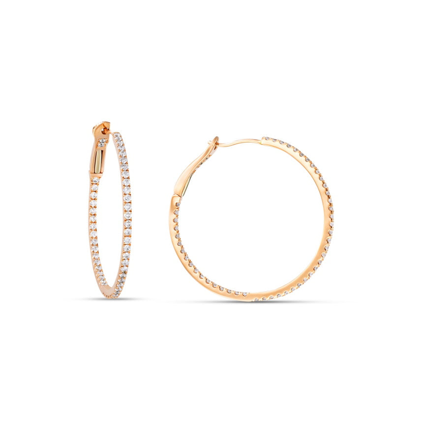 1 Carat Diamond Hoops