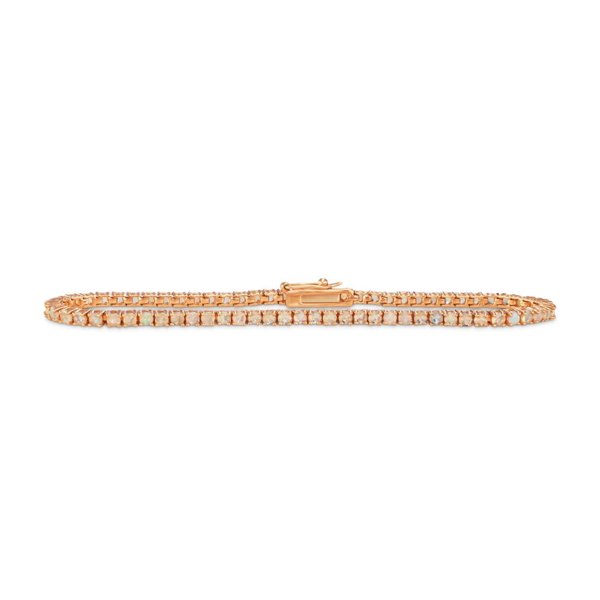 Gold Opal Tennis Bracelet