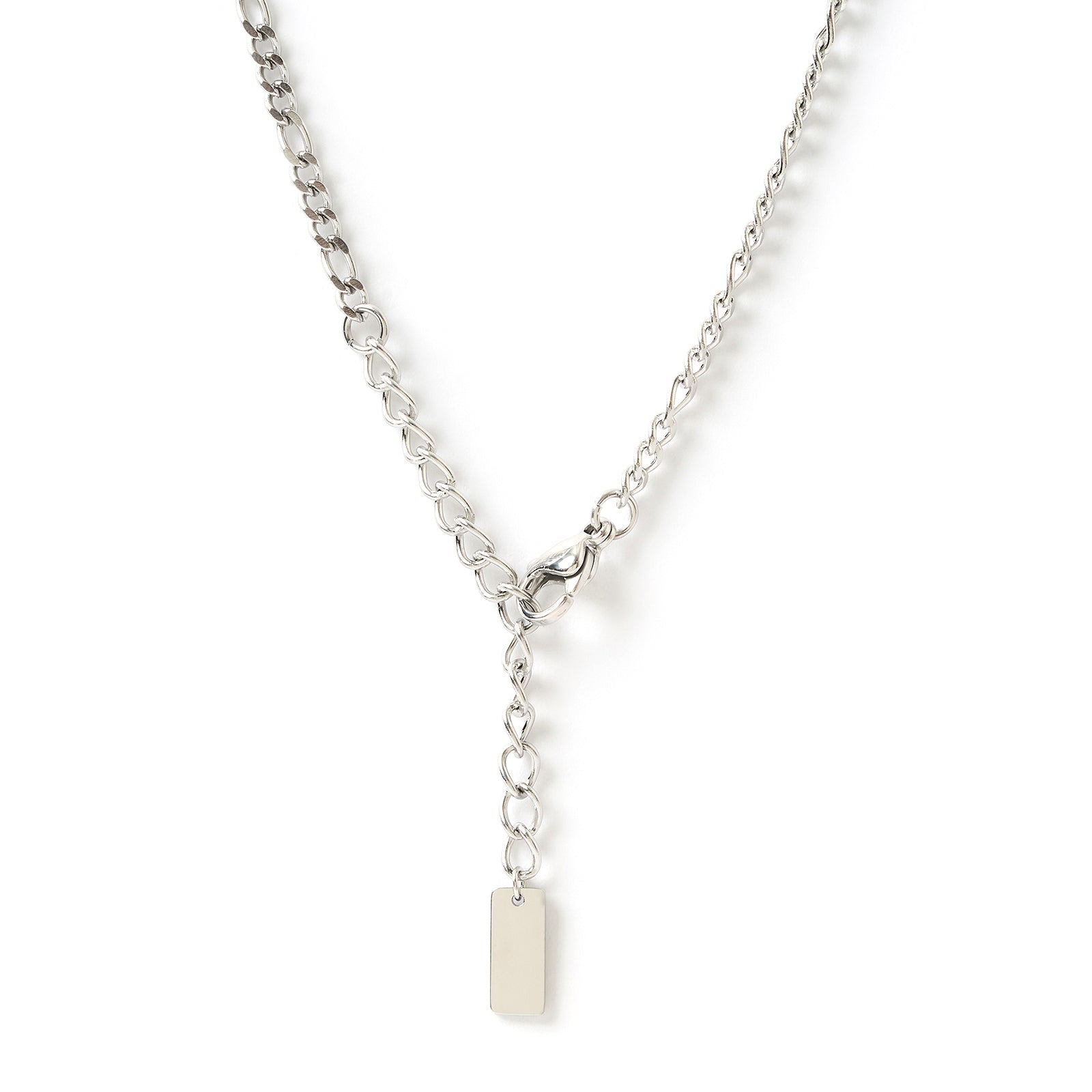 Rose Heart Necklace - Silver