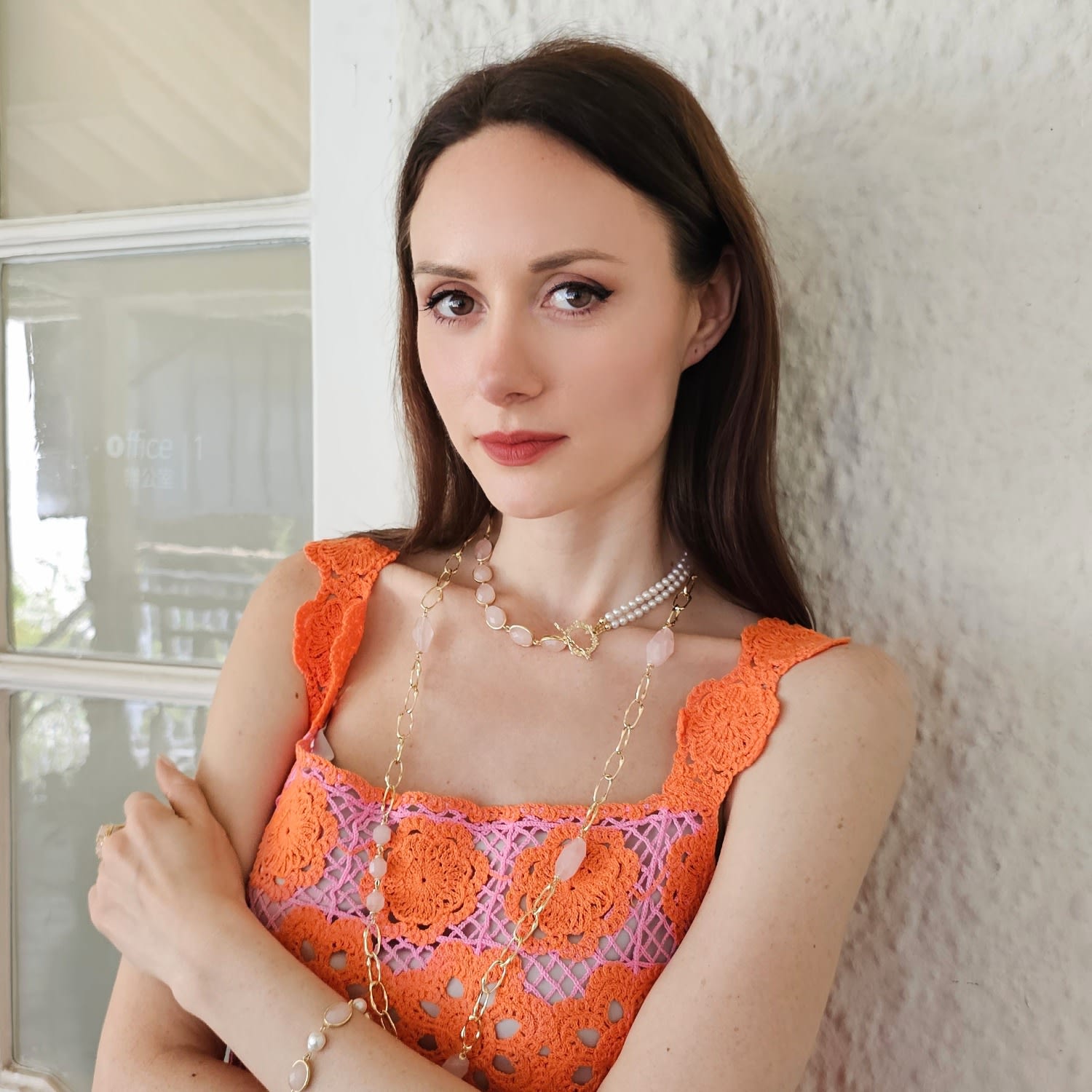 Rose Quartz And Freshwater Pearls Versatile Necklace