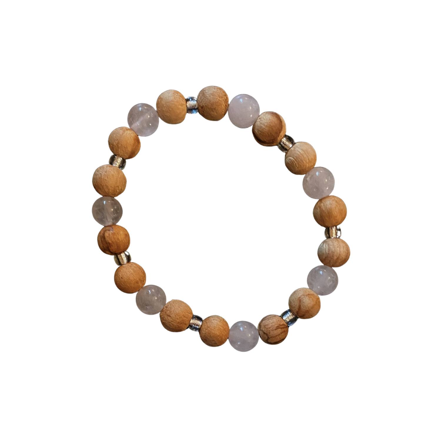 Rose Quartz Palo Santo Bracelet