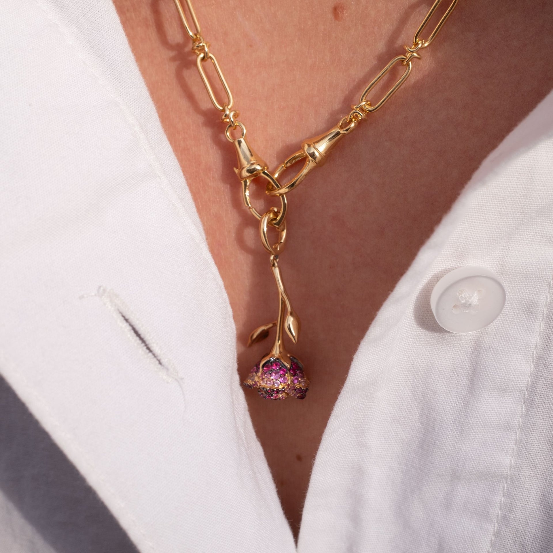 Annoushka x The Vampire's Wife Rose Charm Pendant