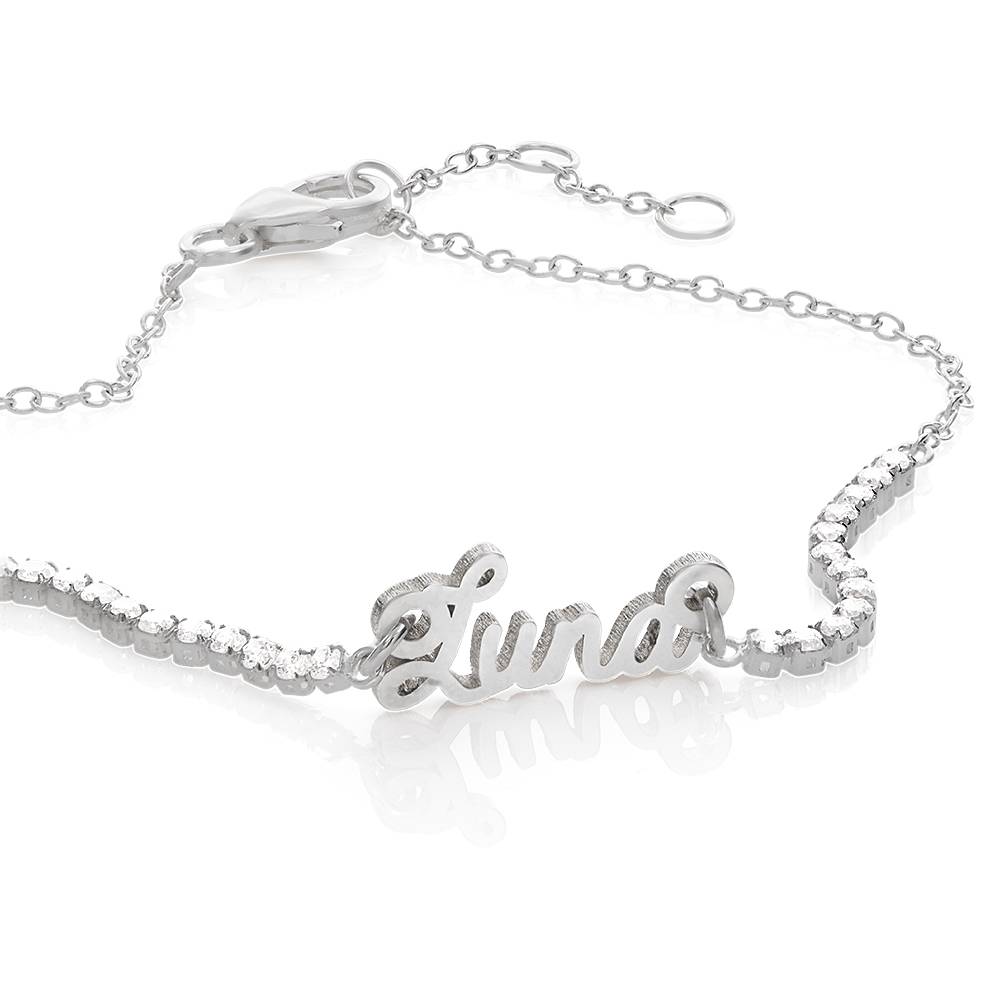Rosie Name Tennis Bracelet in Sterling Silver