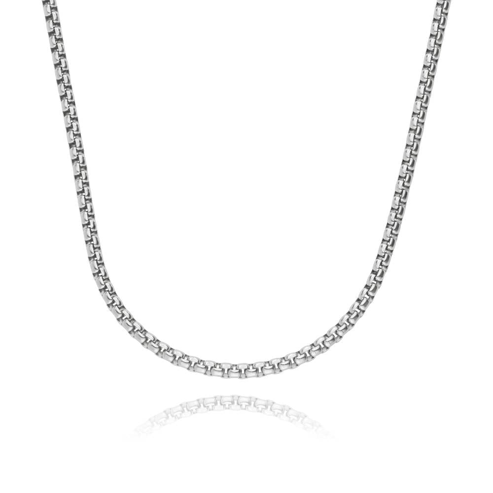 Round Box Necklace in Stainless steel