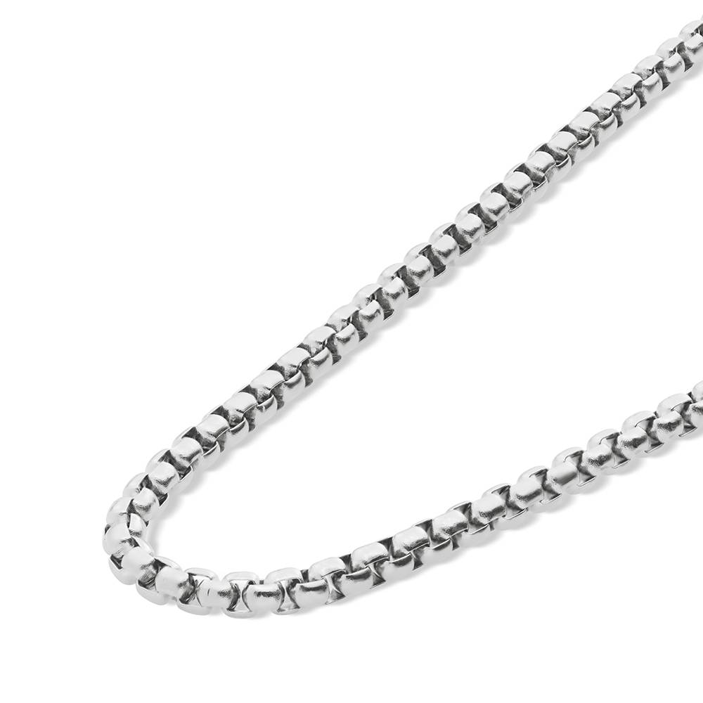 Round Box Necklace in Stainless steel