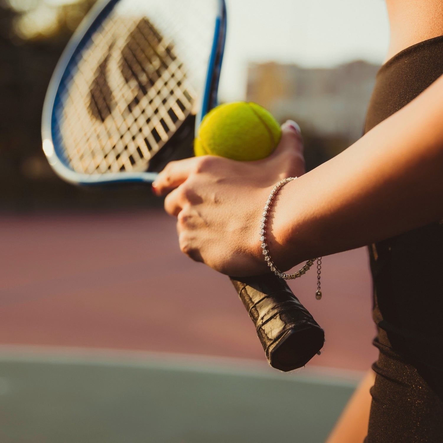 Round Circular Sterling Silver Tennis Bracelet