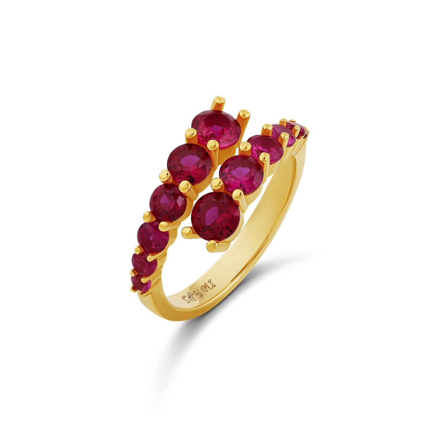 Round Coil Ring - Pink