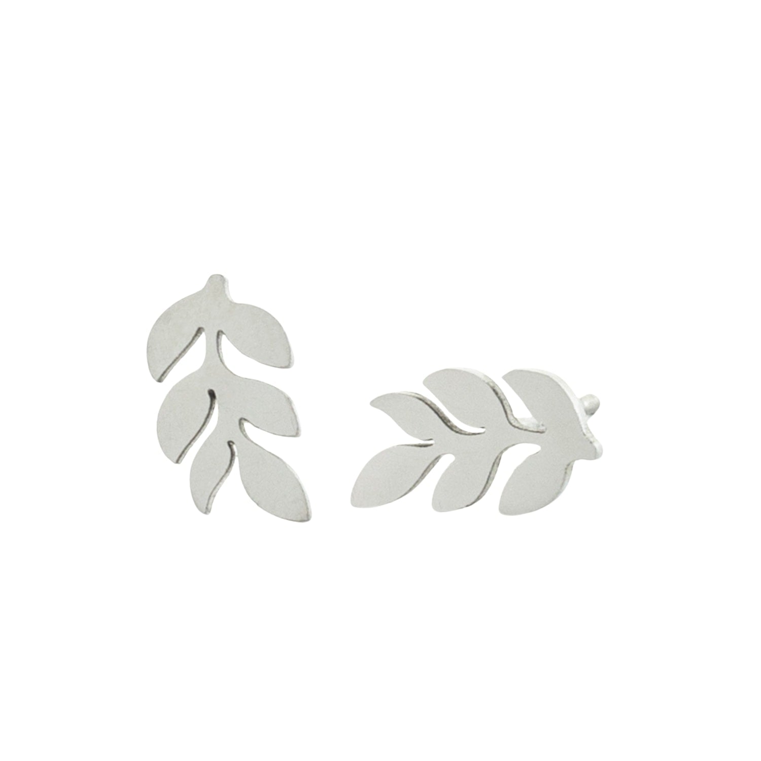Rowen Leaf Stud Earrings