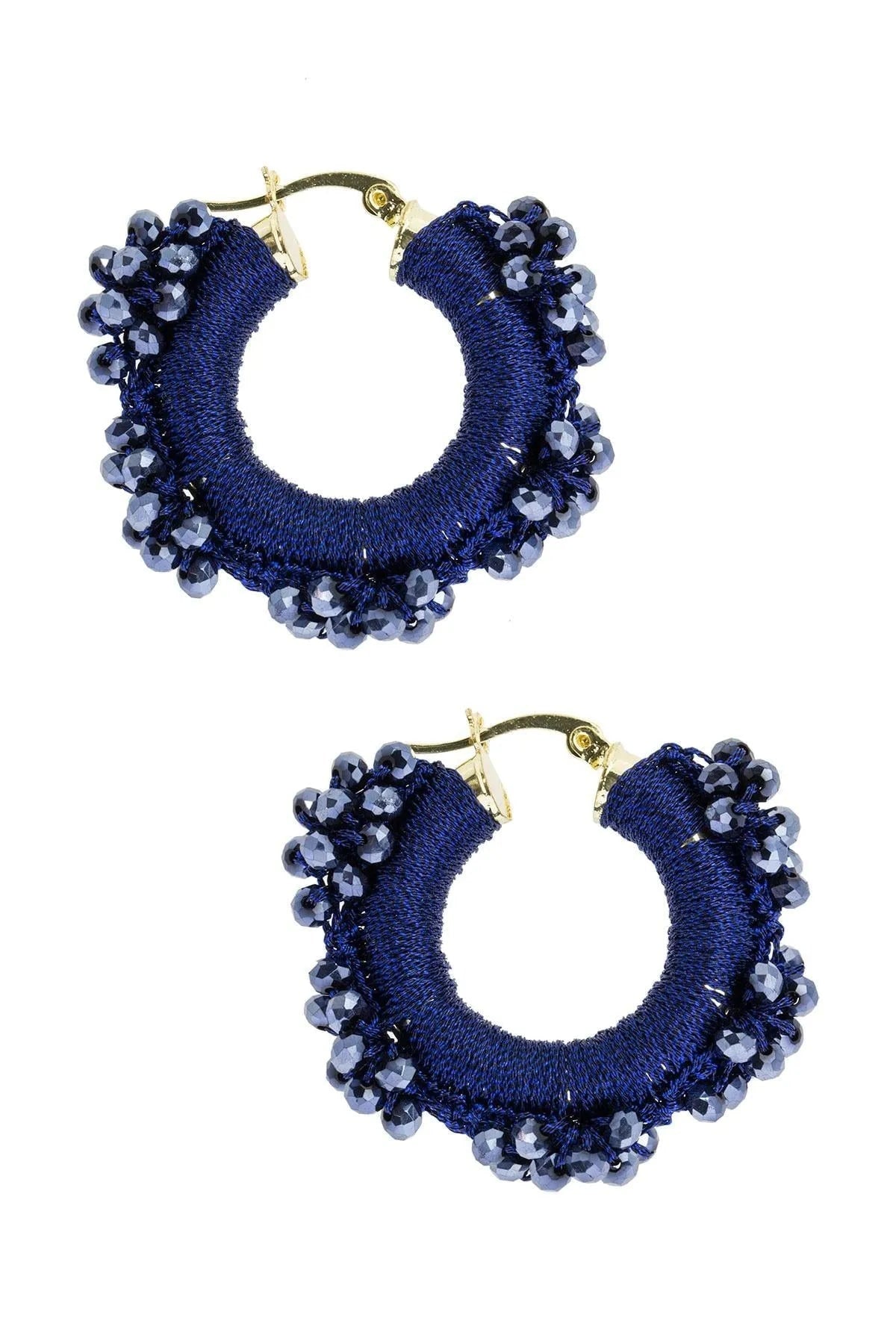 Royal Redux Beaded Hoop Earring