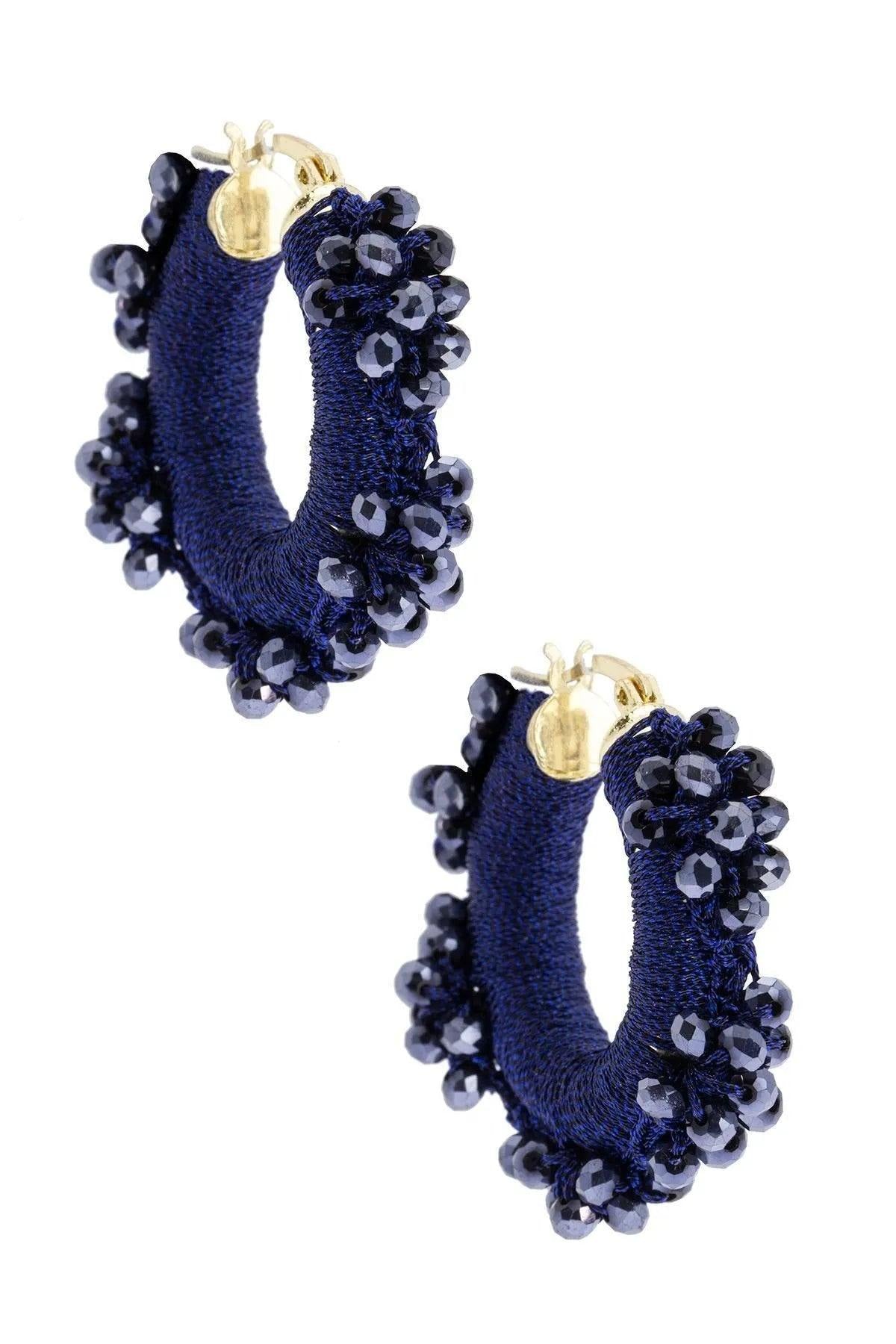 Royal Redux Beaded Hoop Earring
