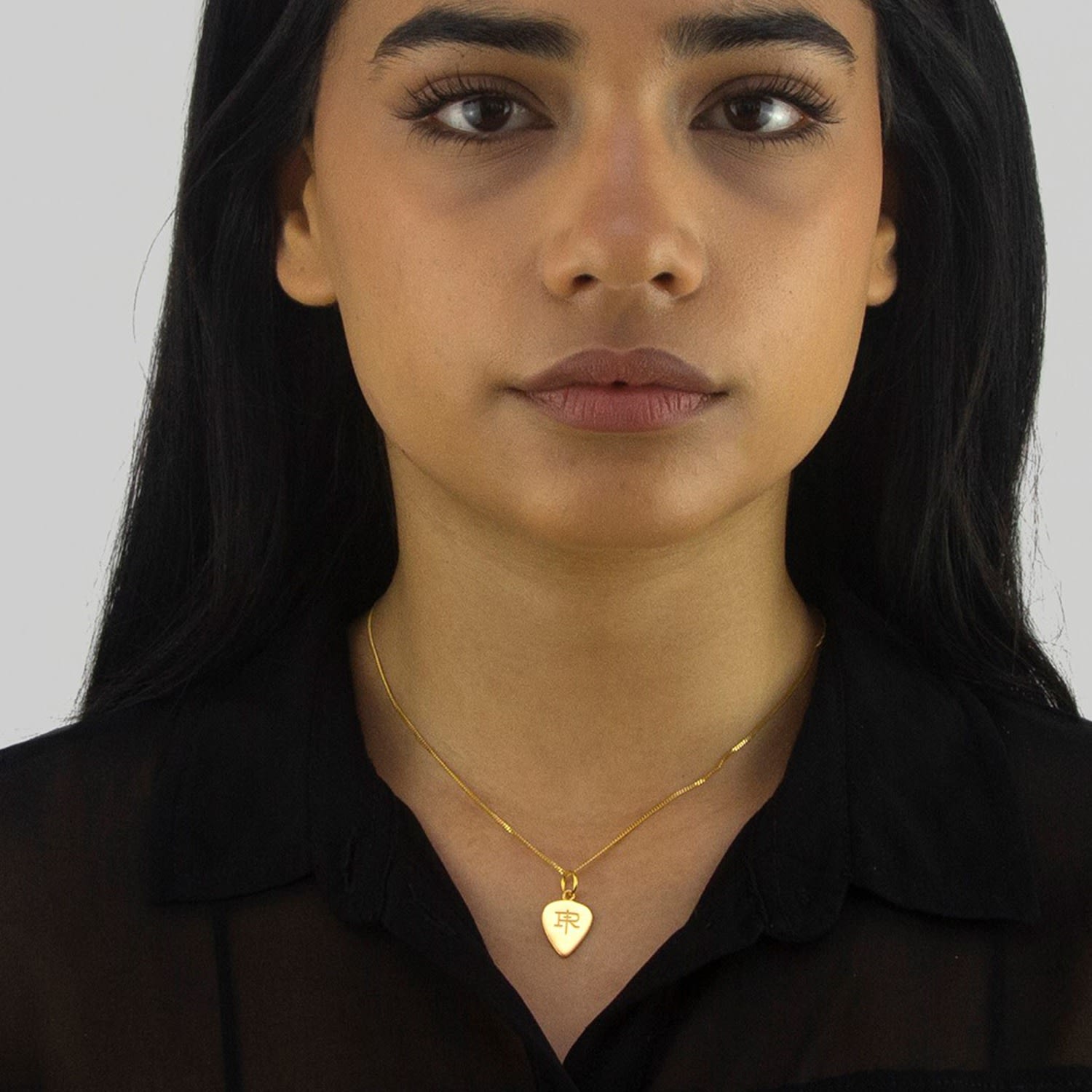 Mini Plectrum Pendant 18Kt Gold-Plated