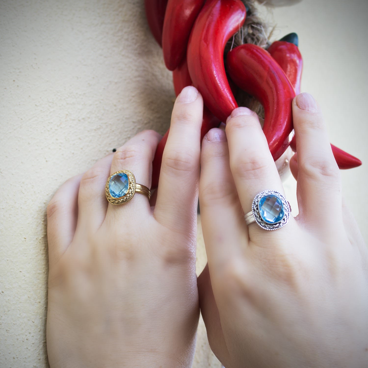 Minerva Blue Topaz Ring