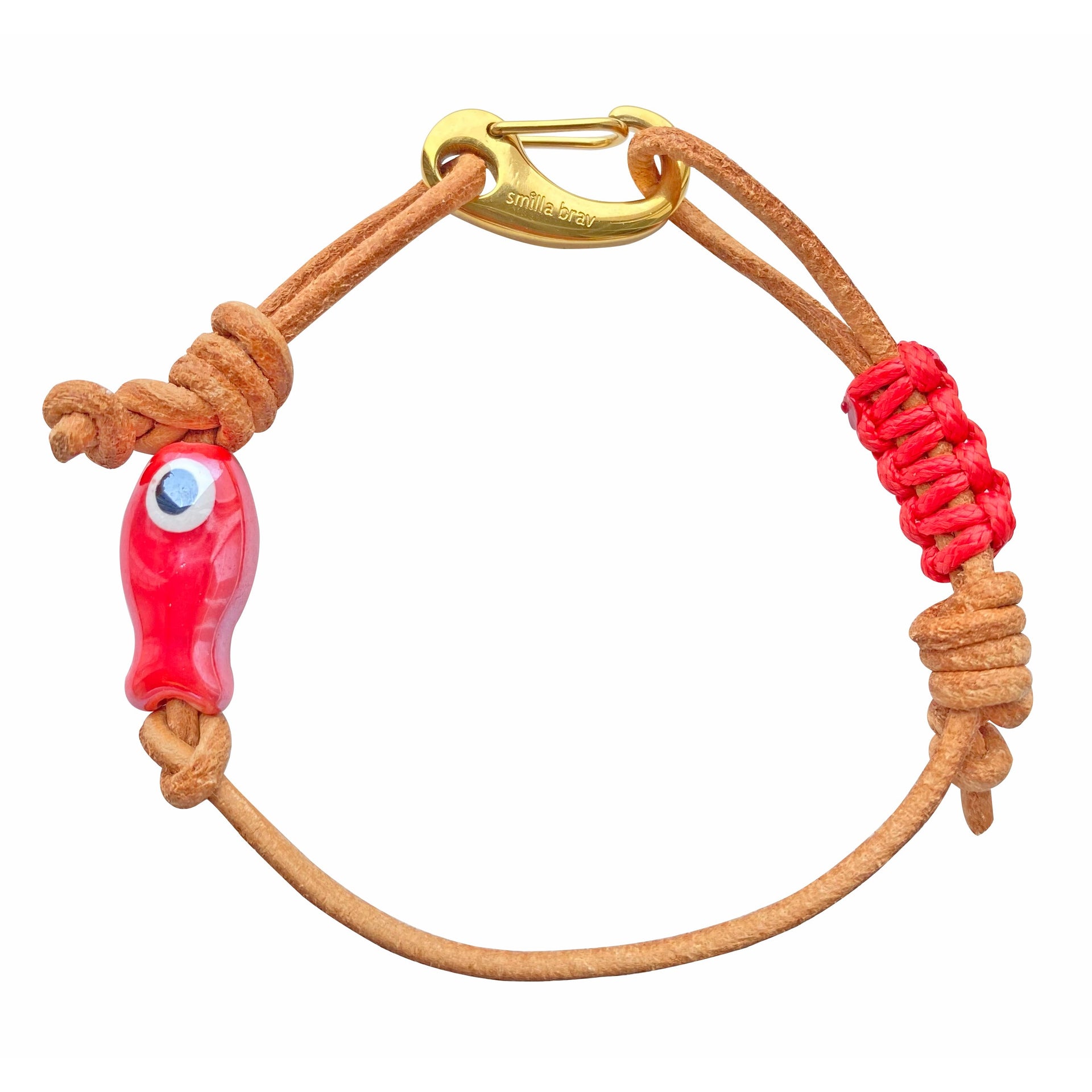 Ceramic Fish Leather Bracelet Ocean