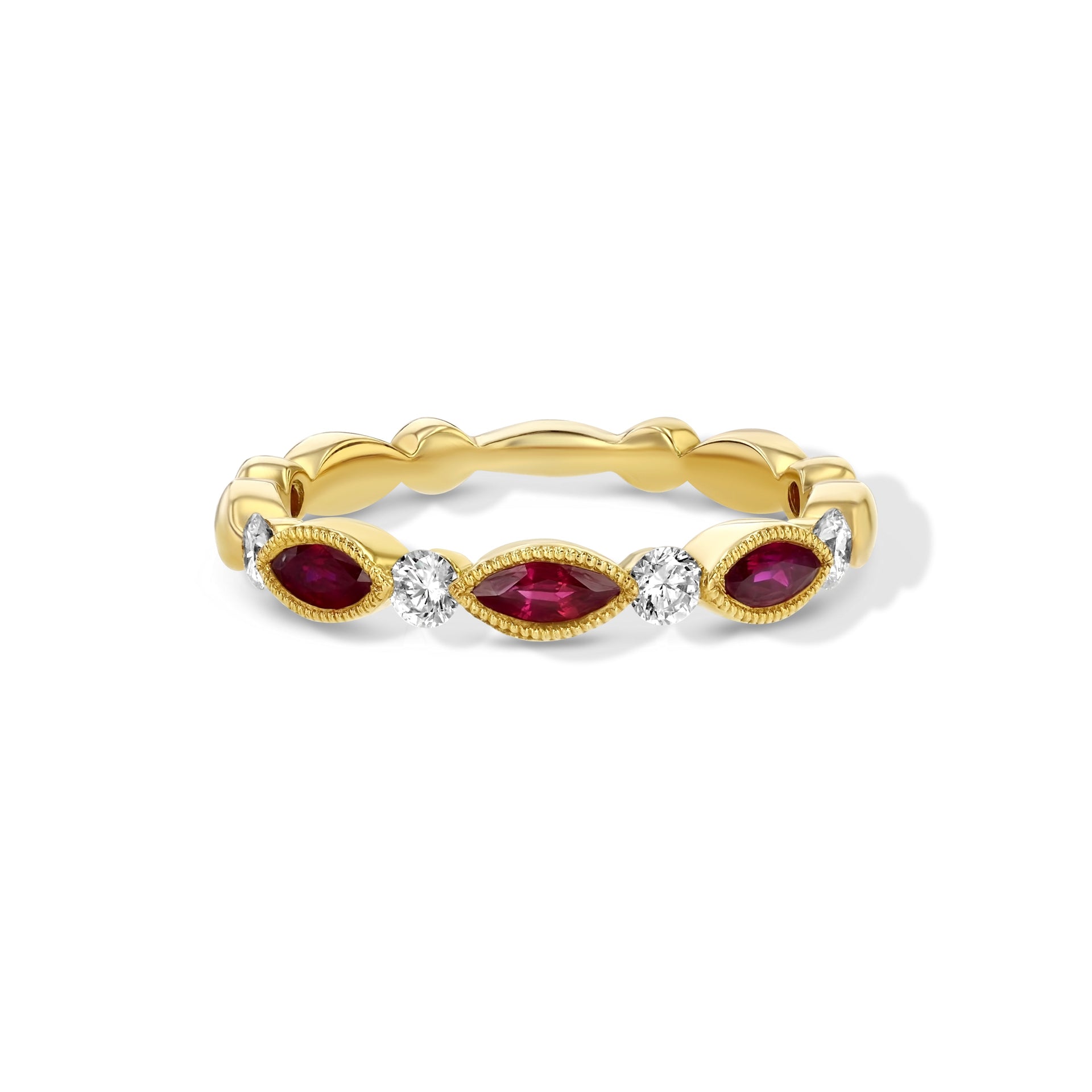 Ruby & Diamond Pinky Ring