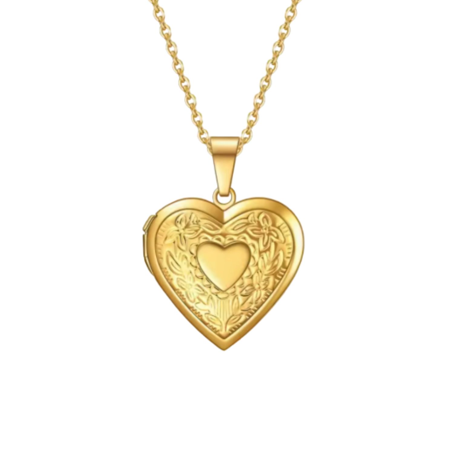 Ruby’s Heart Locket In Gold