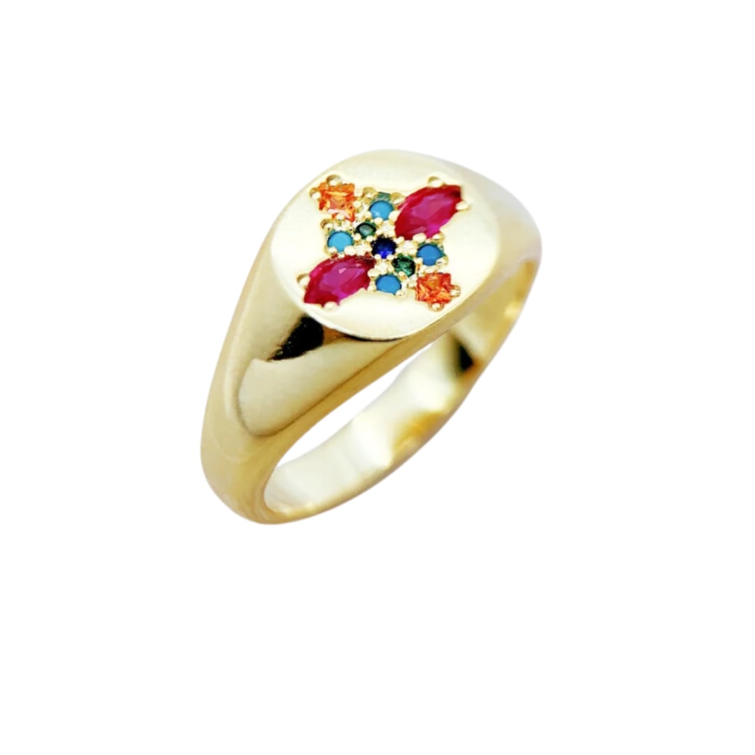 Ruby's Signet Ring In Gold