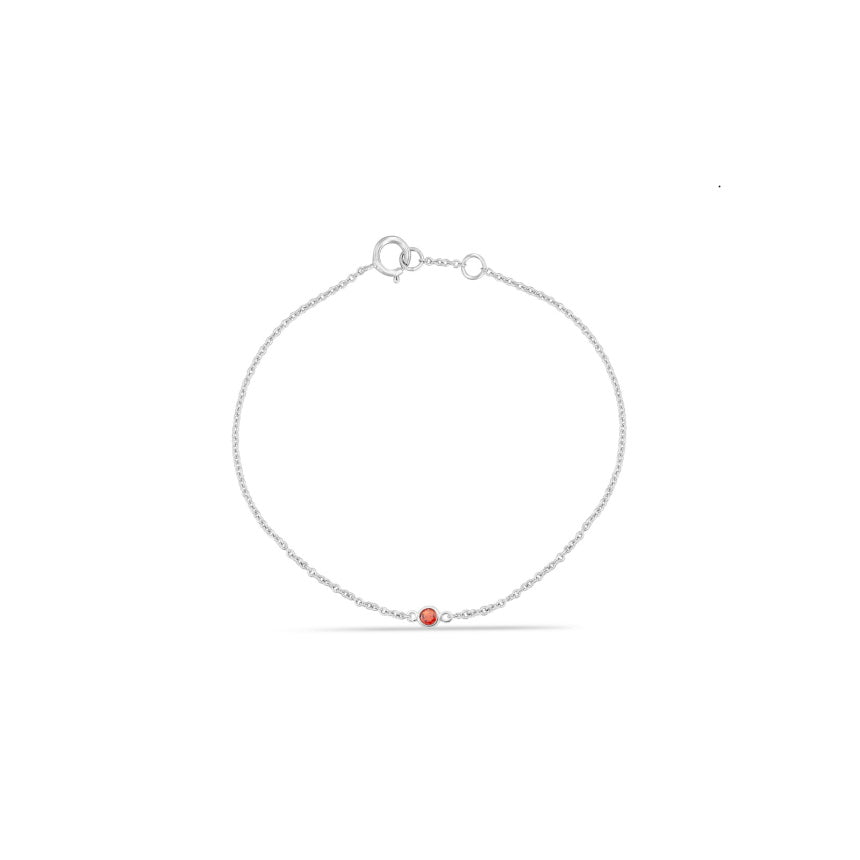 Gold Bracelet With Ruby Stone