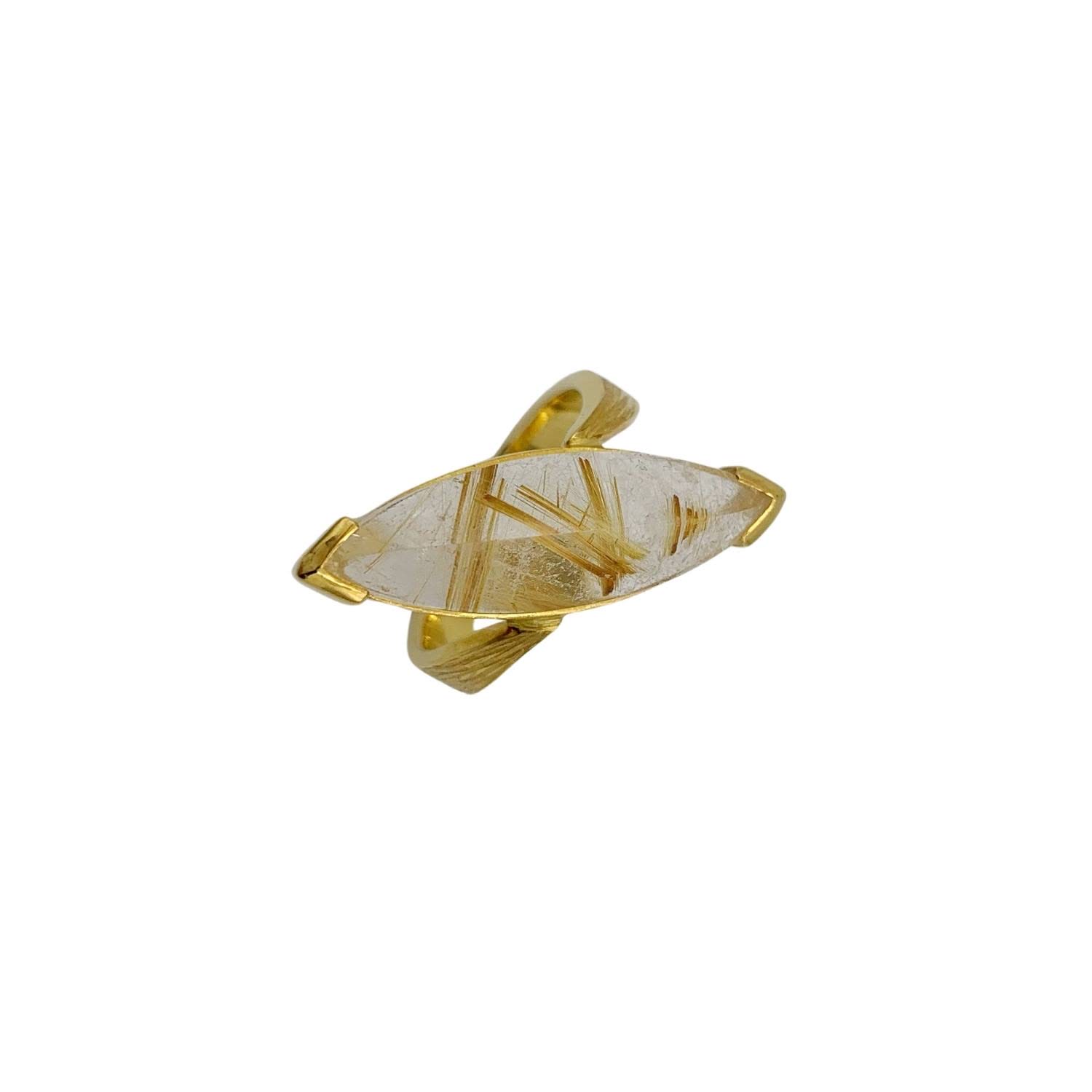 Rutilated Quartz Ring