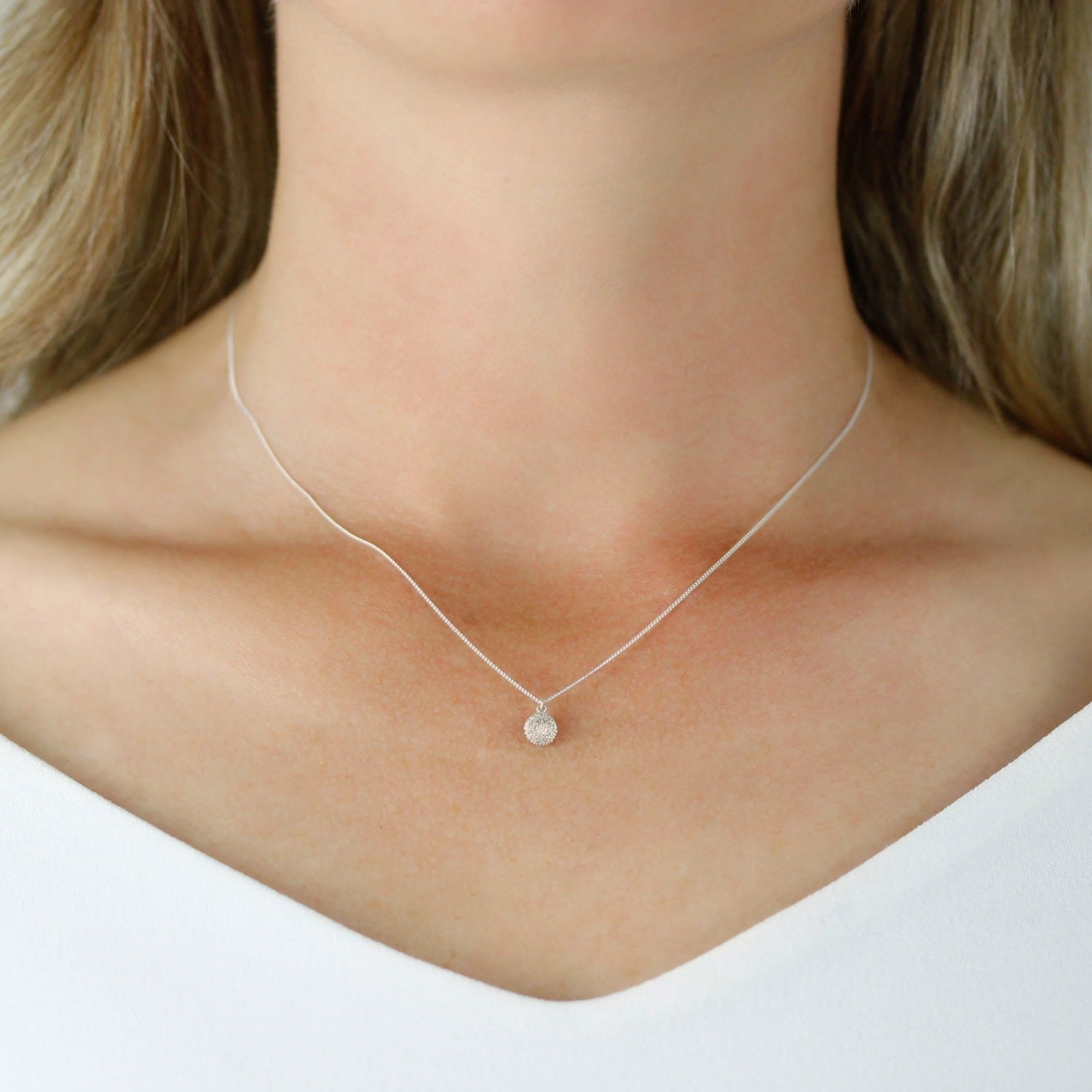 Dahlia Necklace – Silver