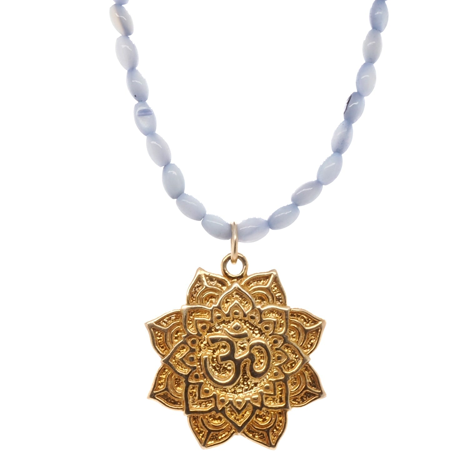 Spiritual Journey Yoga Necklace - Blue