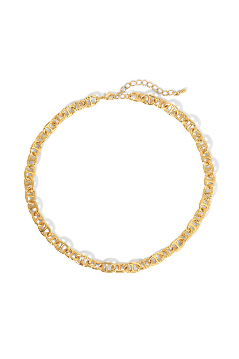 Rylee Anchor Chain Necklace - Gold