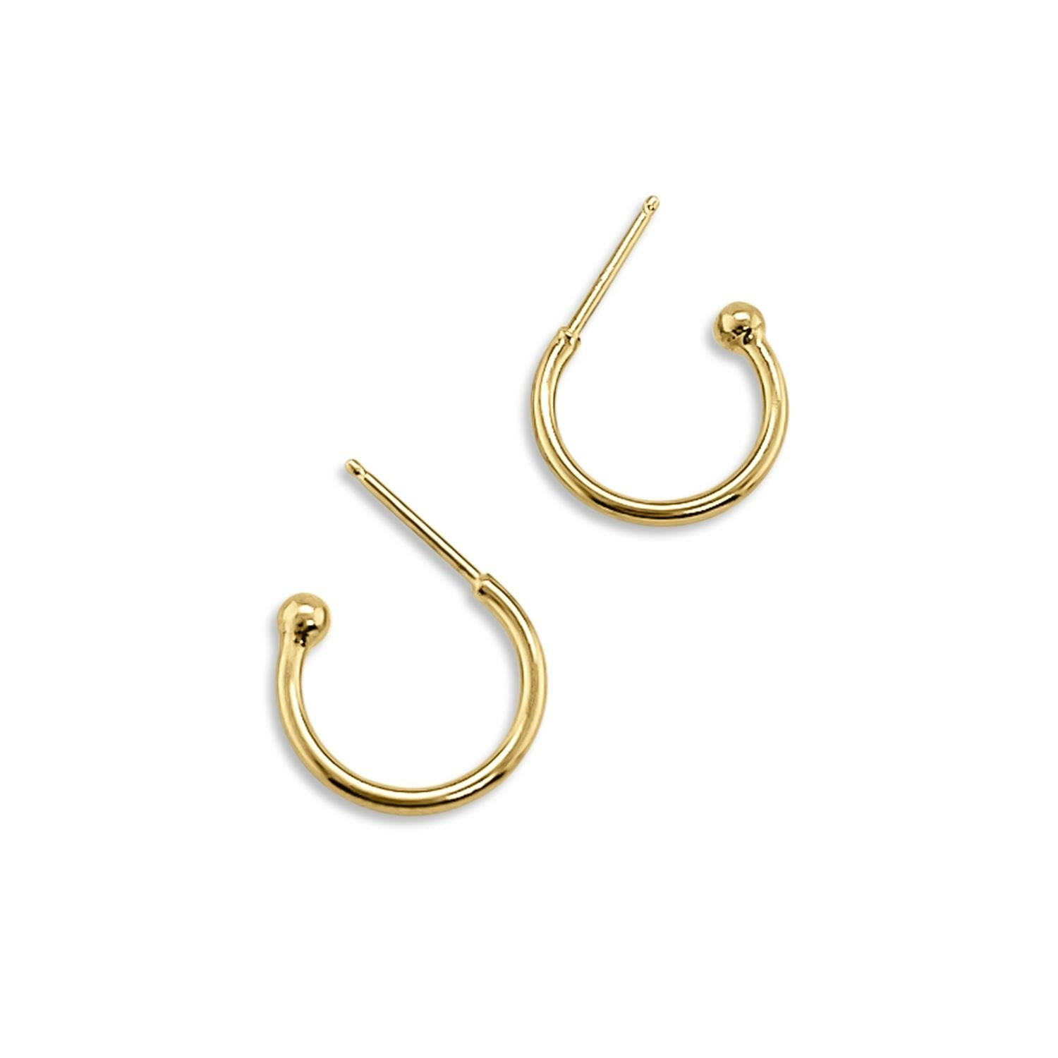 Hoop Earrings Ten Mm - Gold