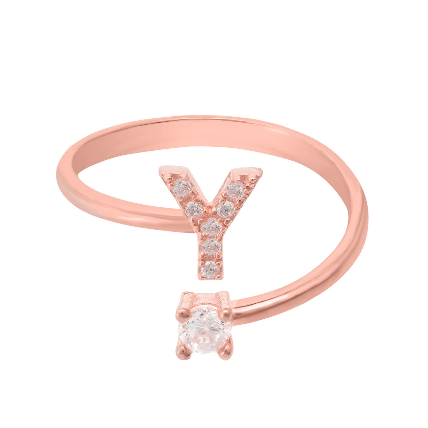 Initial Ring Rosegold Y