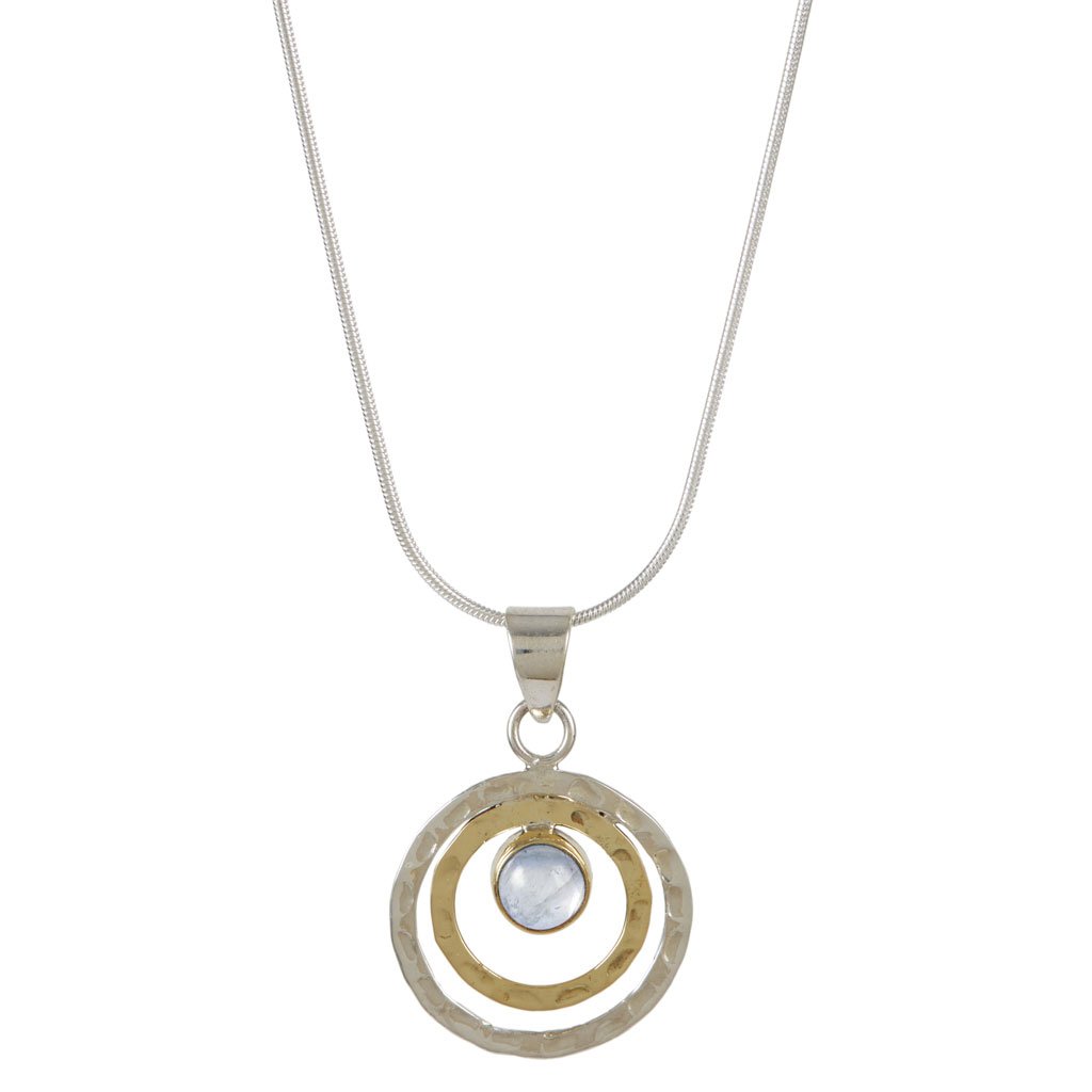 Infinity Universe Silver Necklace - Moonstone