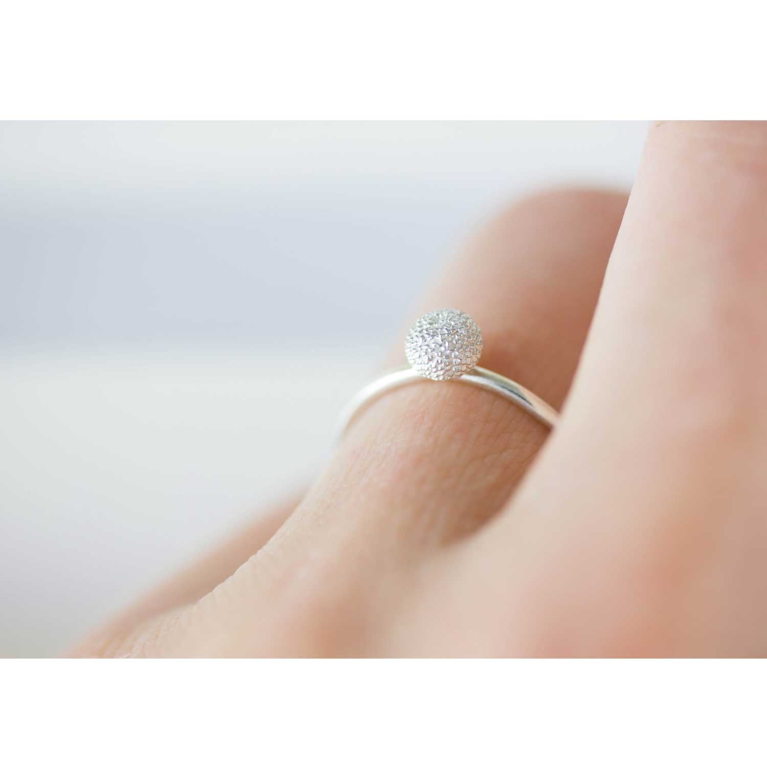 Dahlia Stacking Ring – Silver