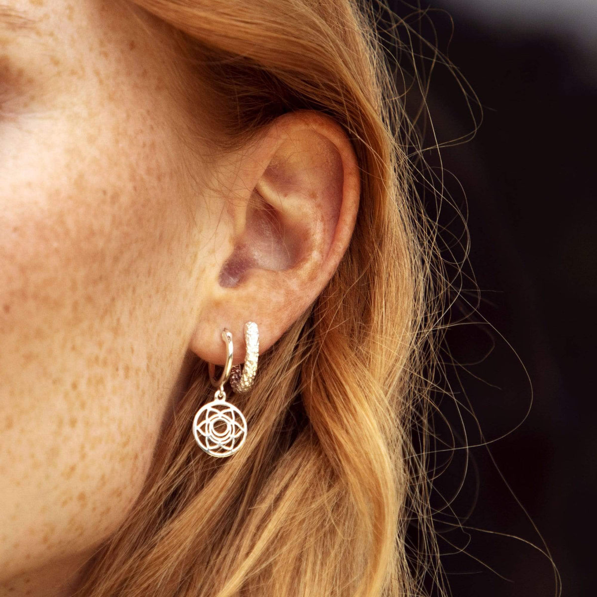 Sacral Chakra Earrings Sterling Silver