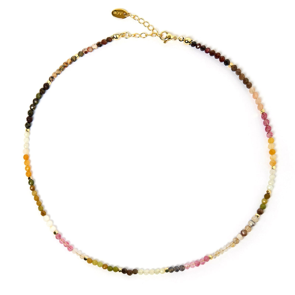 Saffron Gemstone Necklace