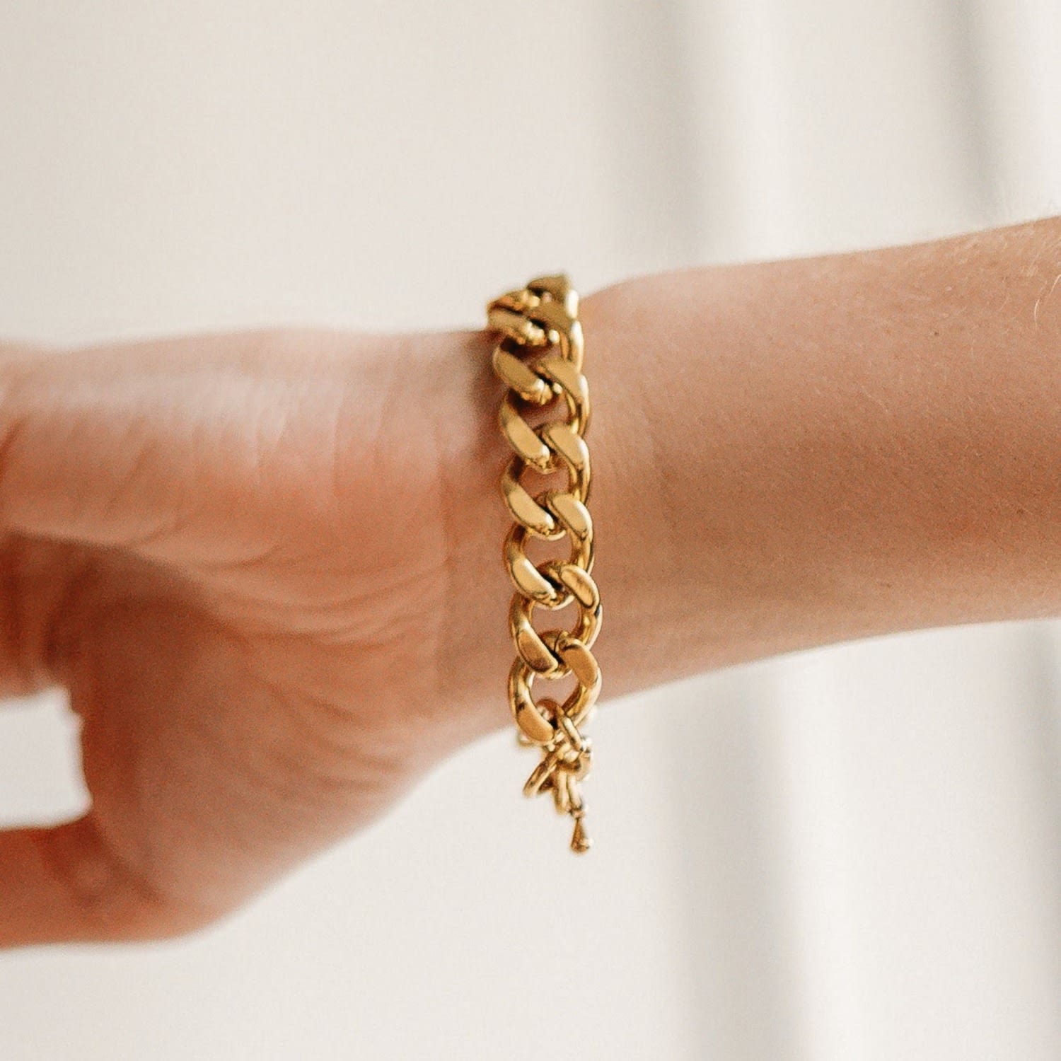 Sage Statement Cuban Chain Link Bracelet