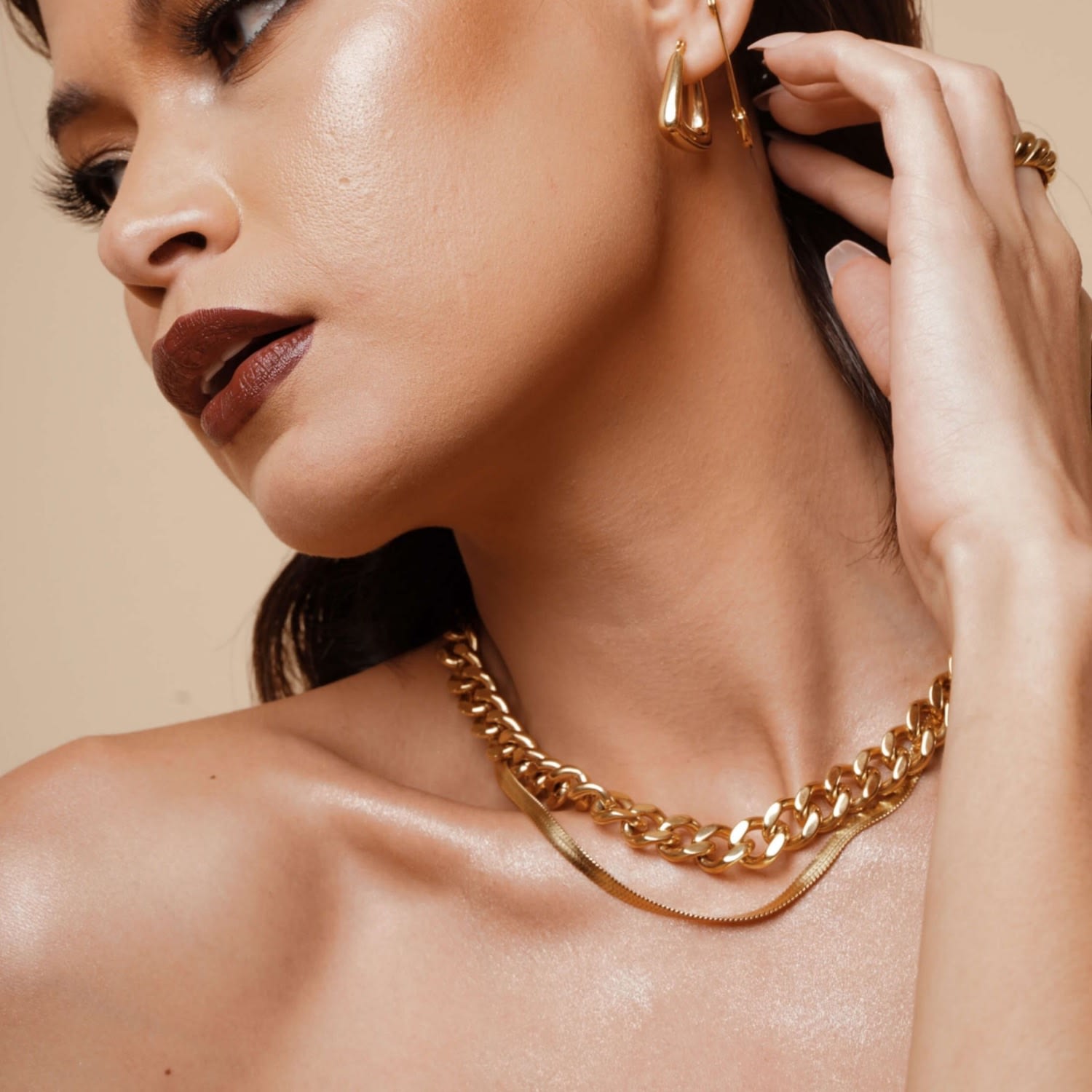 Sage Statement Cuban Chain Necklace