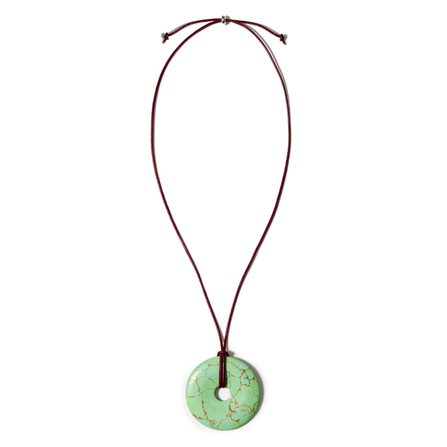 Sage Tide Cord Necklace With Howlite