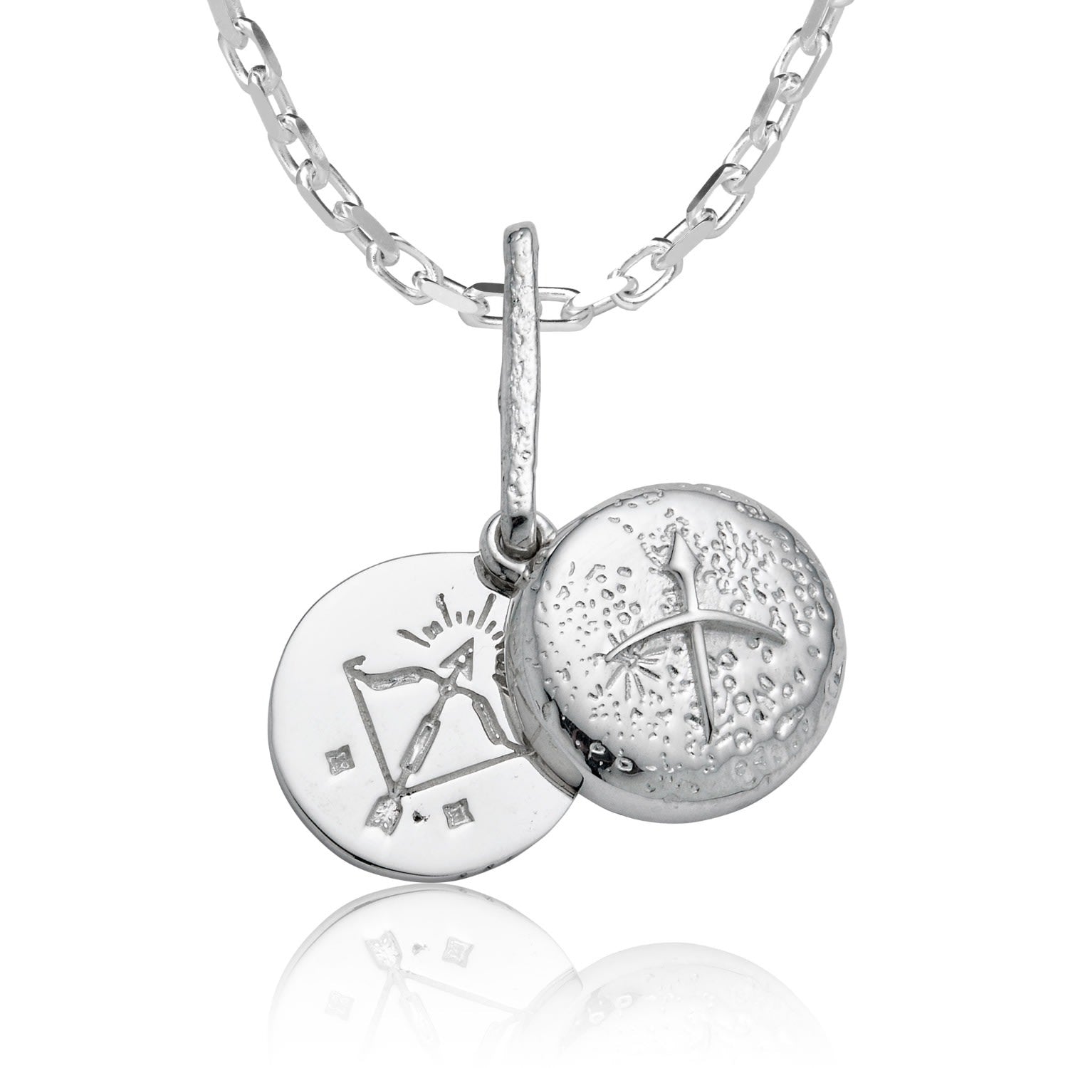 Sagittarius - Zodiac Necklace In Sterling Silver