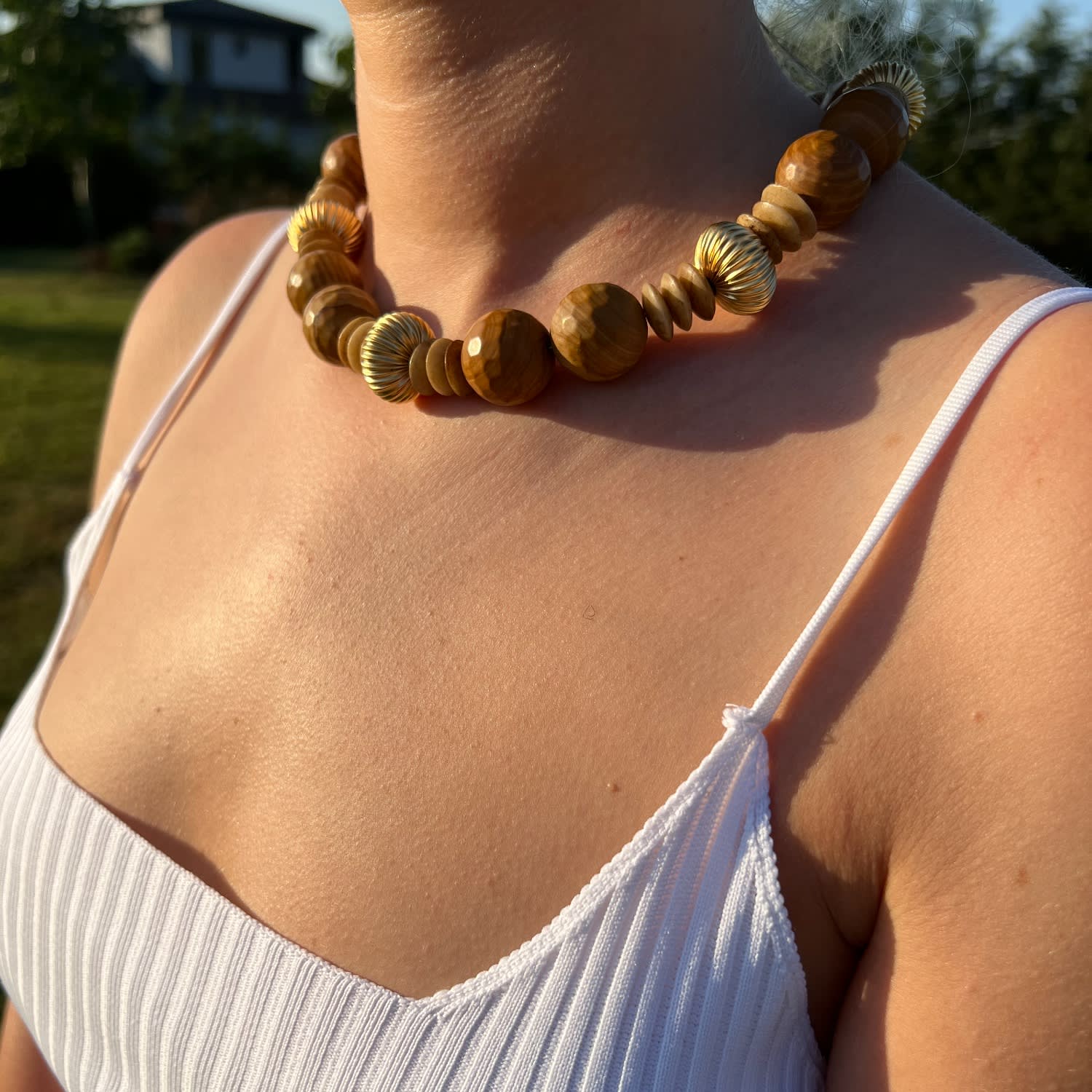 Sahara Jasper Gemstone Necklace