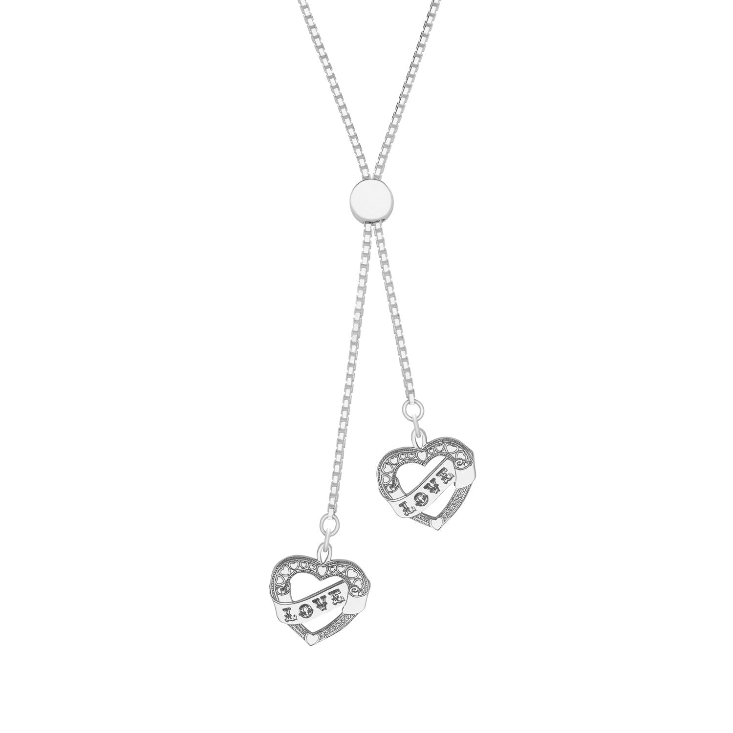 Sailor Heart Sterling Silver Slider Necklace