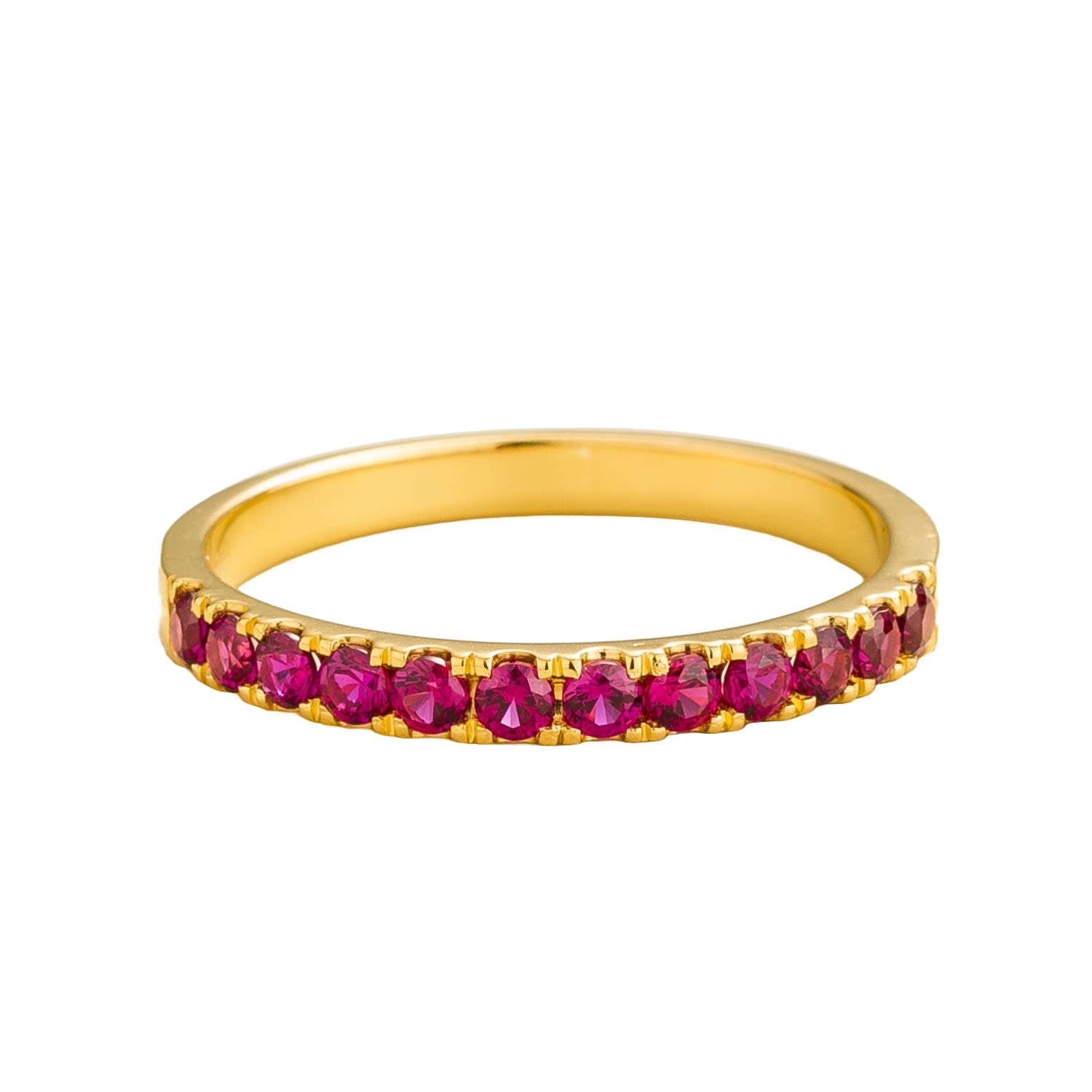 Salto Gold Ring Set With Ruby