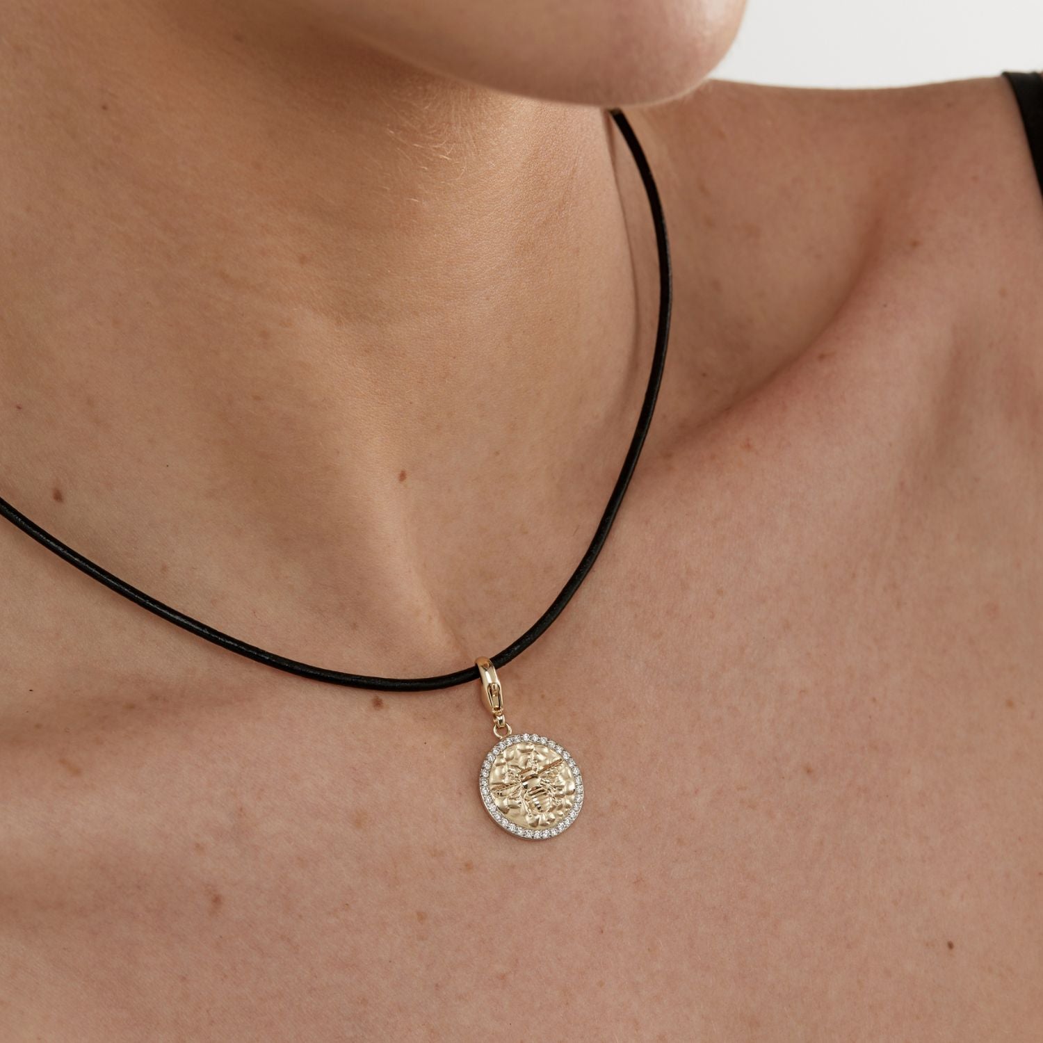 Sancus Bee Charm - Recycled Gold & Lab Grown Diamonds
