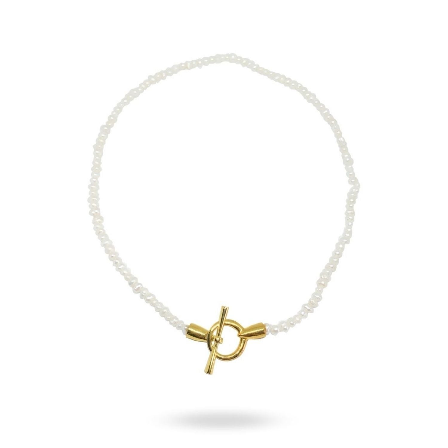 Sand Pearl Gold Necklace