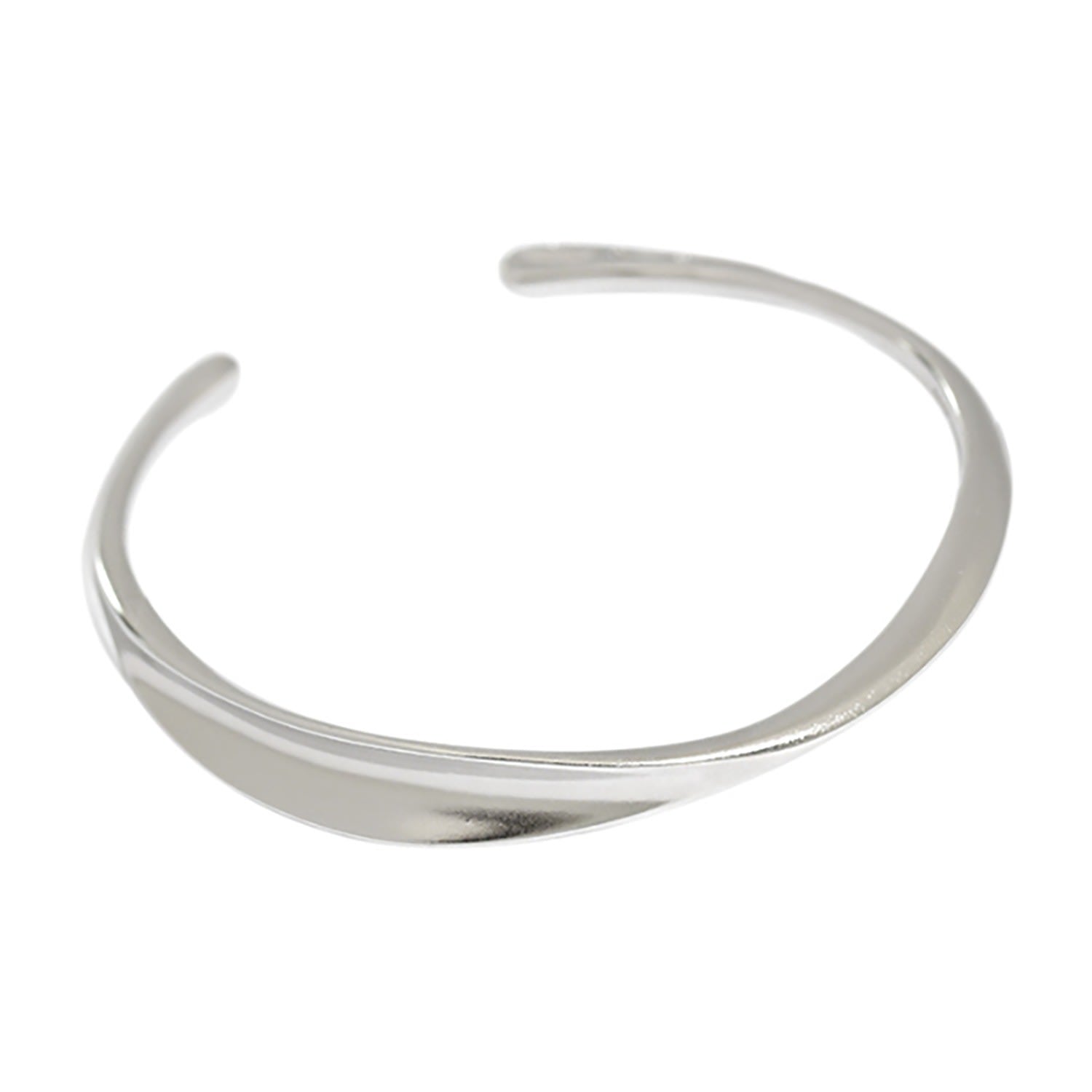 Sannox Smooth Slim Silver Bangle