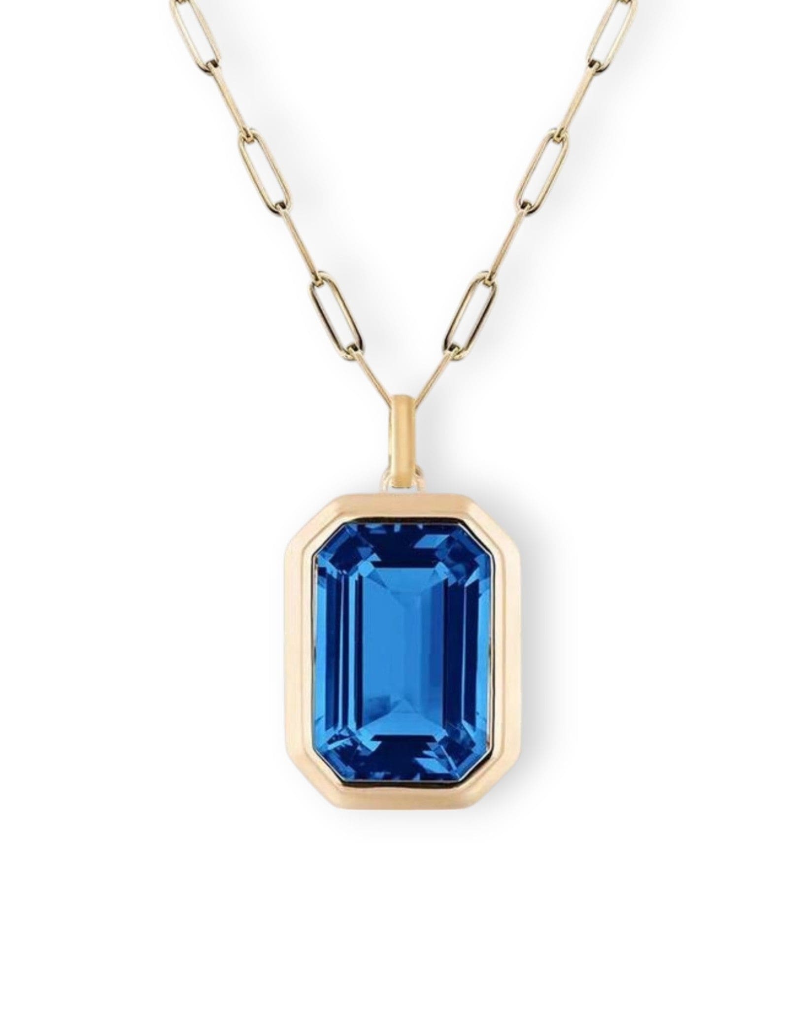 Sapphire Radiance Necklace In Gold