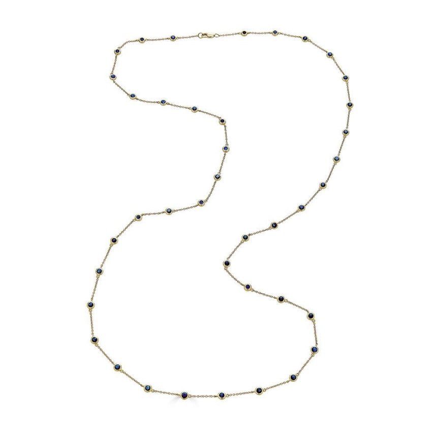 Sapphire Station Necklace