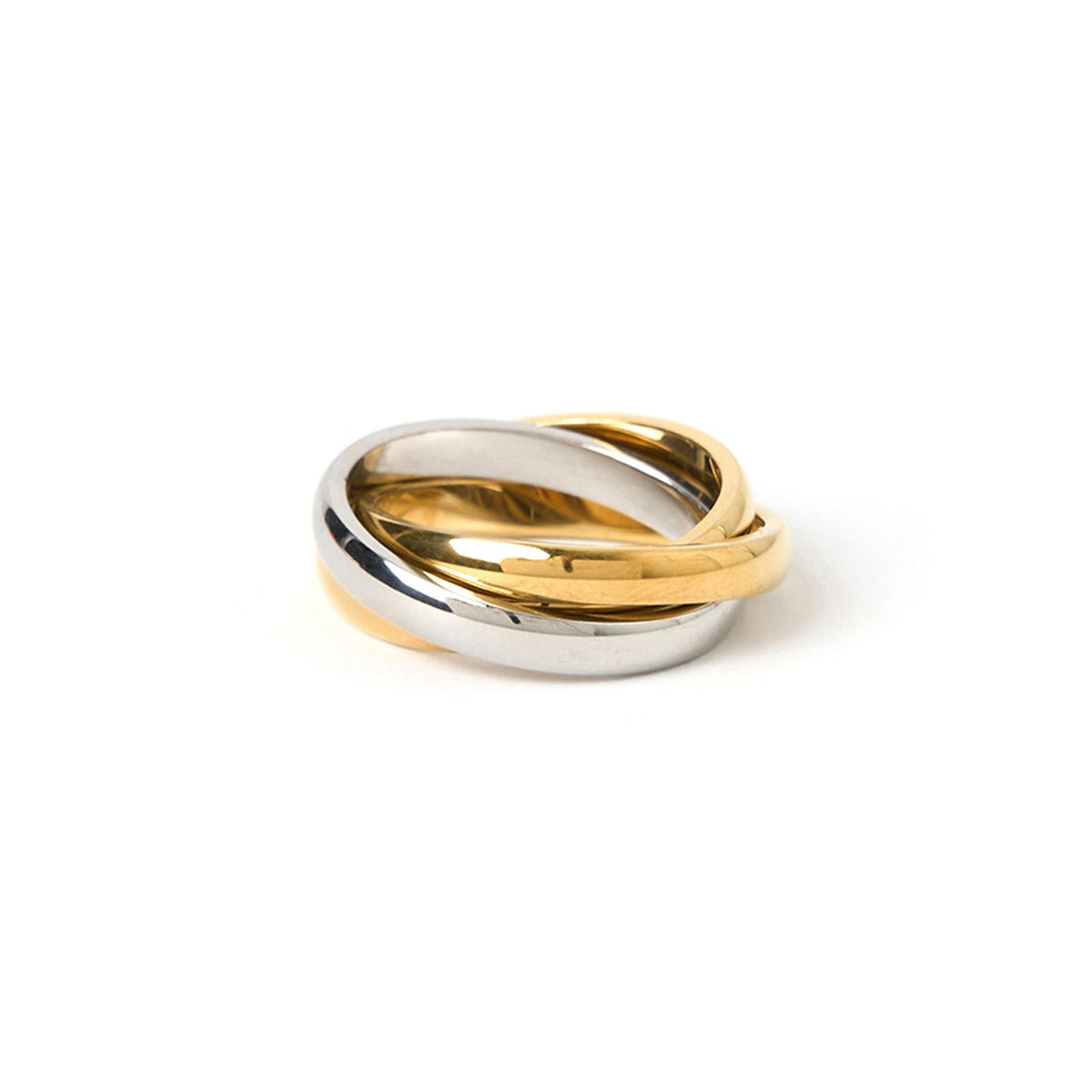Sasha Trio Ring Two Tone