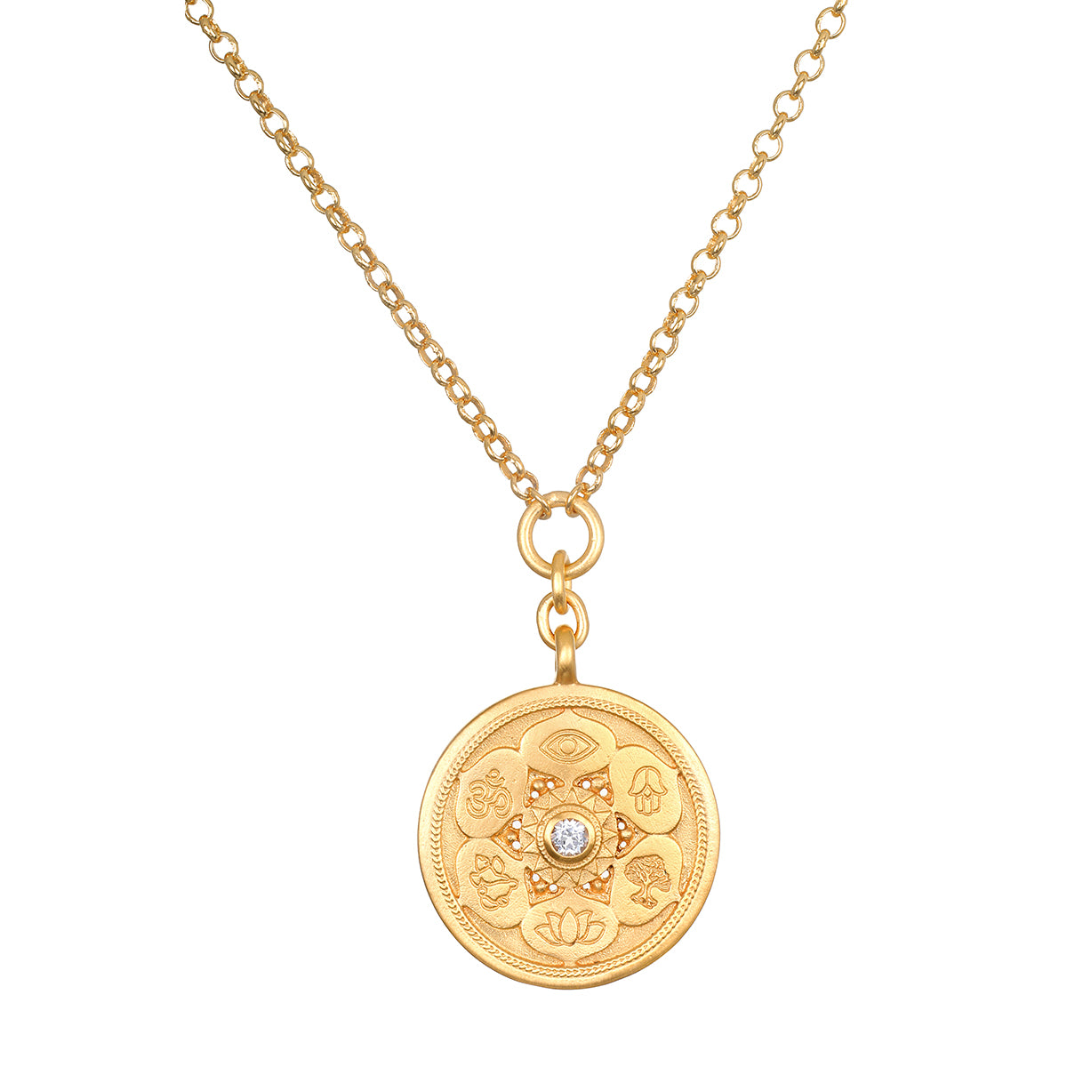 Many Paths One Truth Coin Necklace