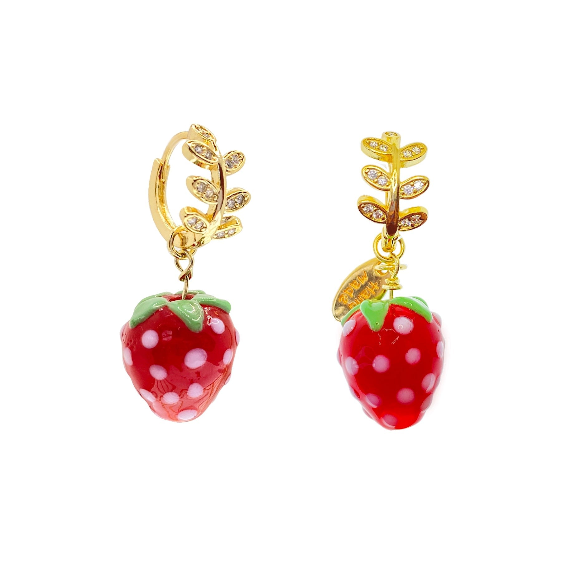 Strawberry Hoops Earring