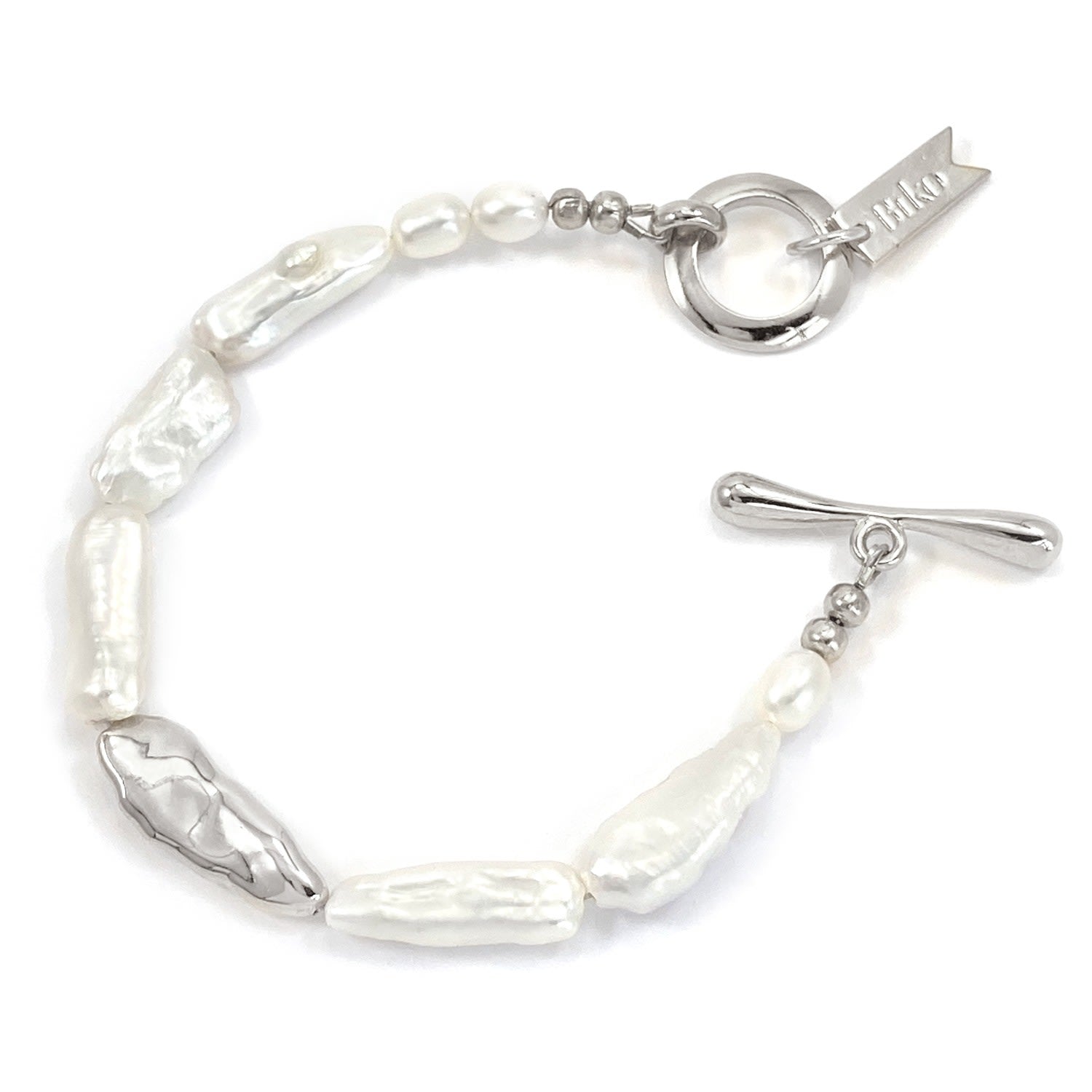 Elle Pearl Bracelet Silver