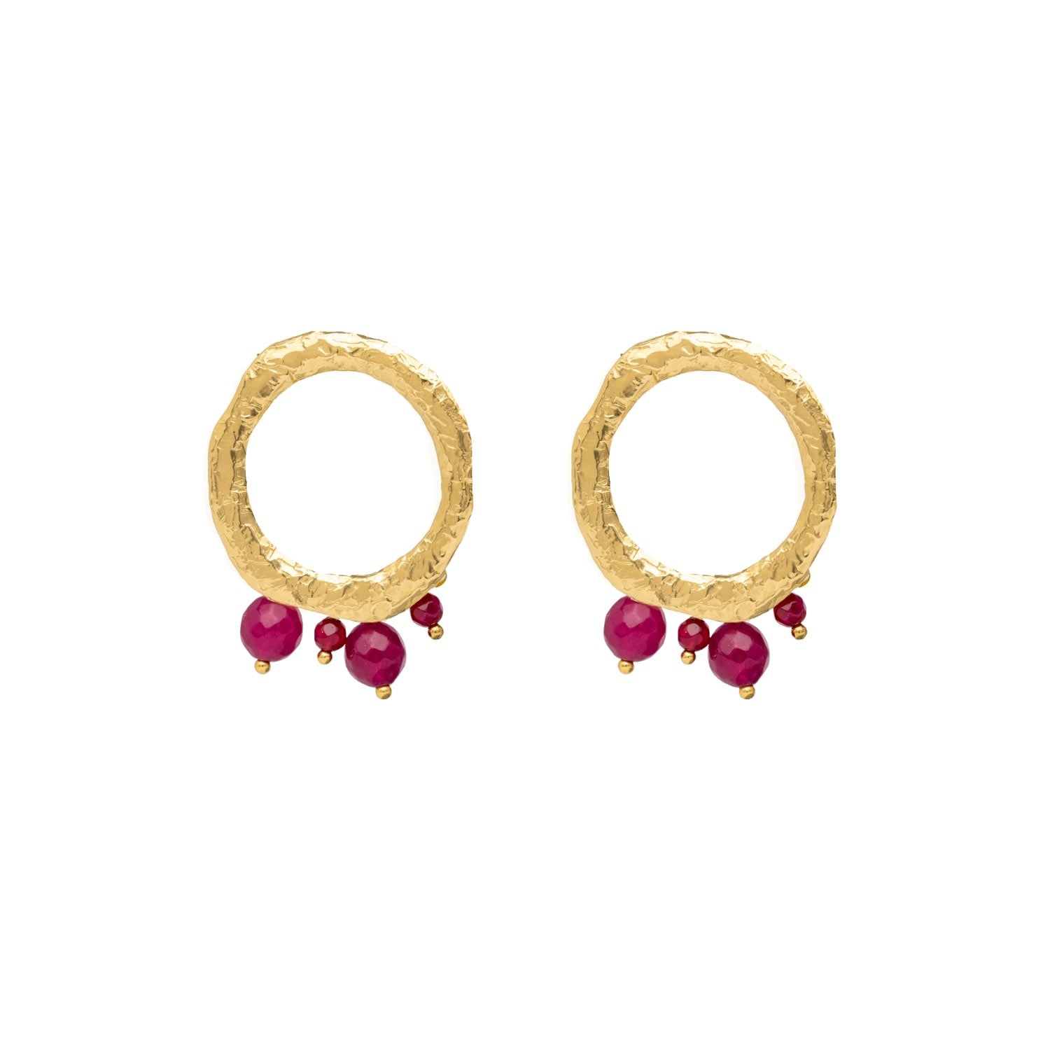 Adara Fuchsia Earrings