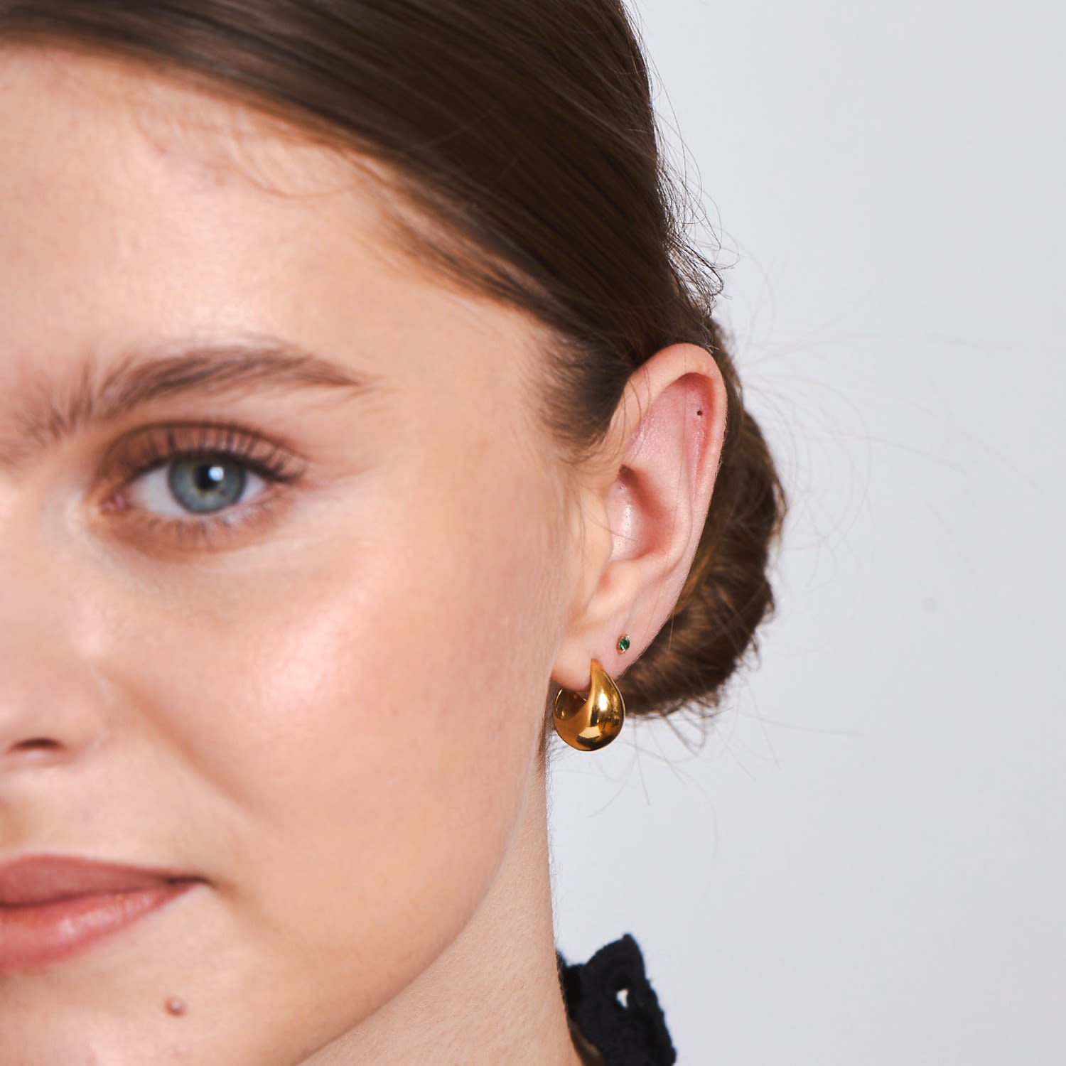 Scoop Small Hoops - Gold Plated