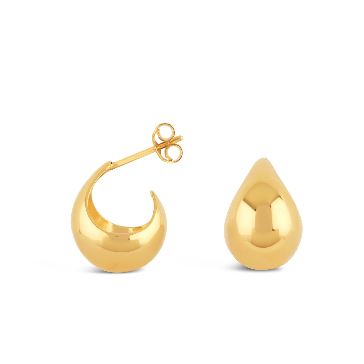 Scoop Small Hoops - Gold Plated
